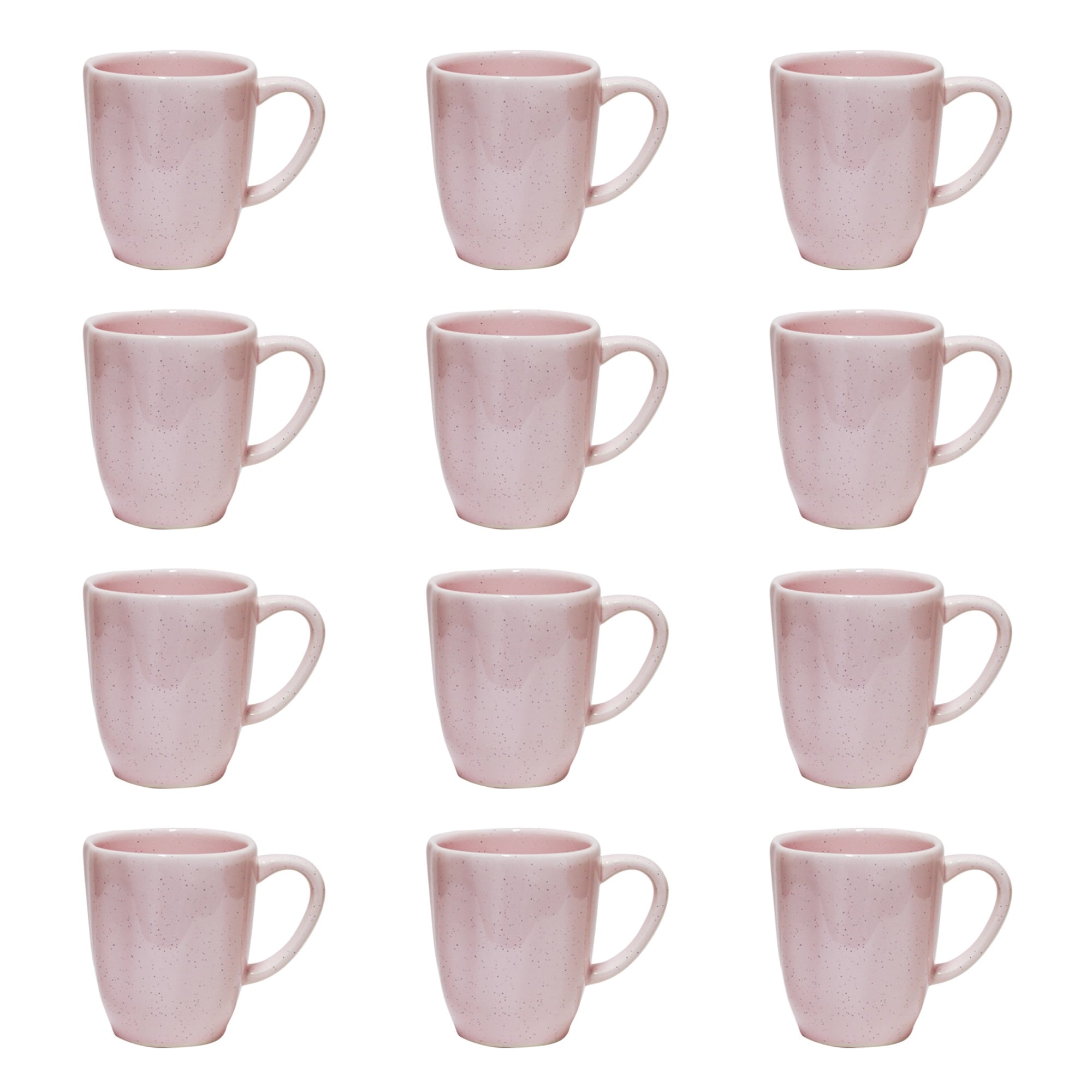 Manhattan Comfort 2-RM09-9508 Ryo 14.2-fl oz Ceramic Pink Mugs Set of: 12