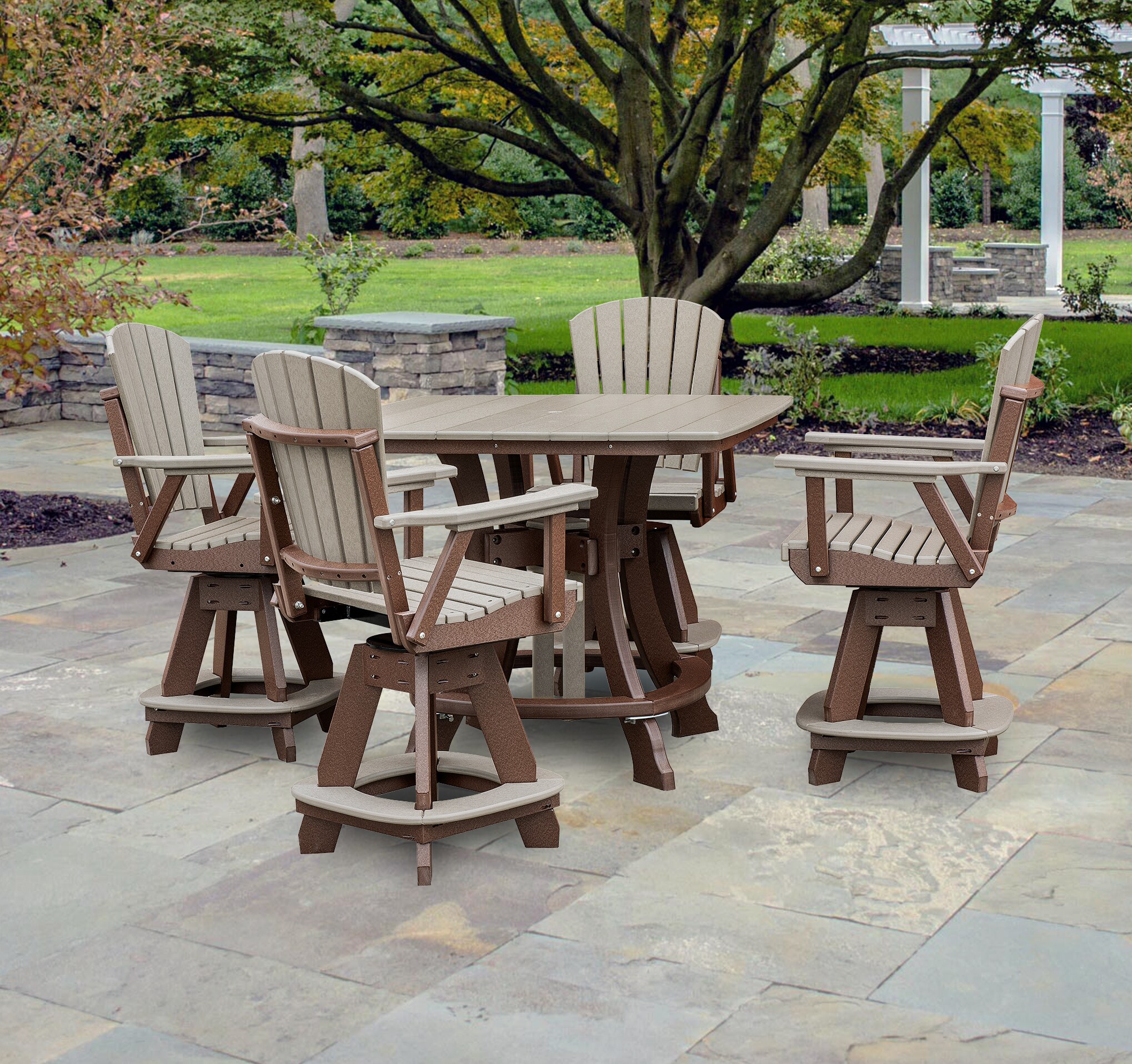 American Furniture Classics CS130WWTB-K Patio-Dining-Sets - View #2