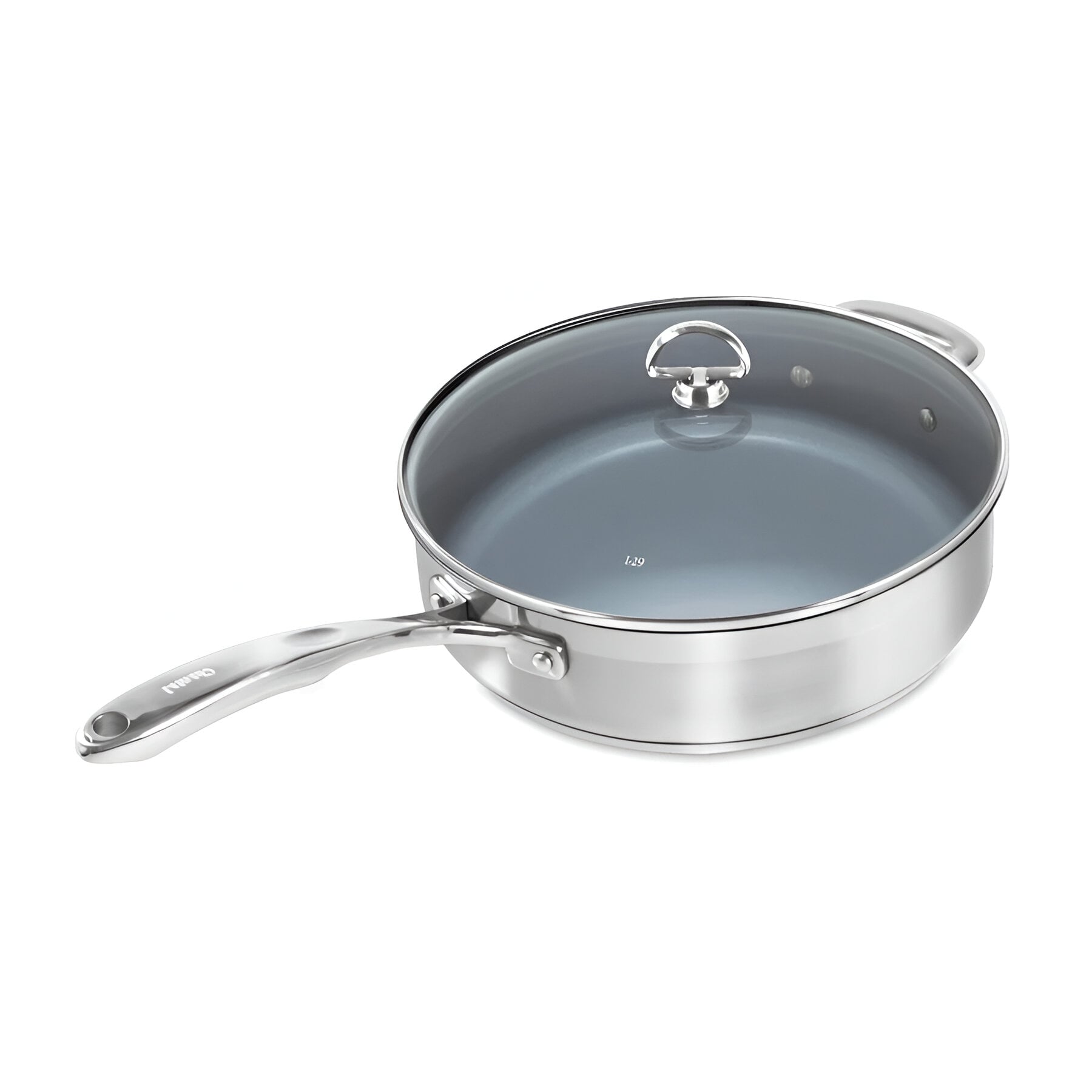 Chantal Induction 21 Steel Ceramic Coated Covered Saute Skillet 5 Quart #SLIN34-280C