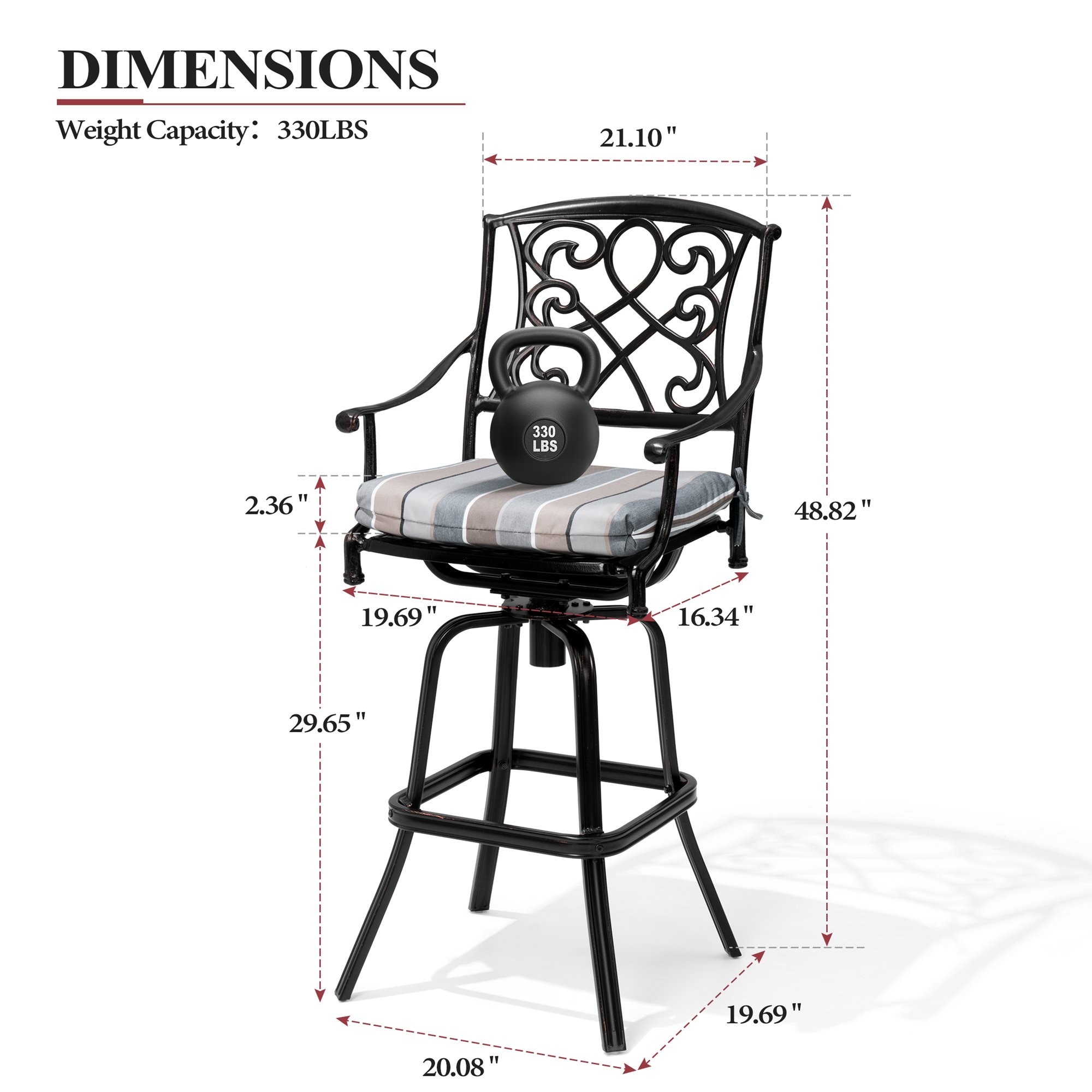 Crestlive Products CL-ST003CHA-2 Patio-Chairs - View #3
