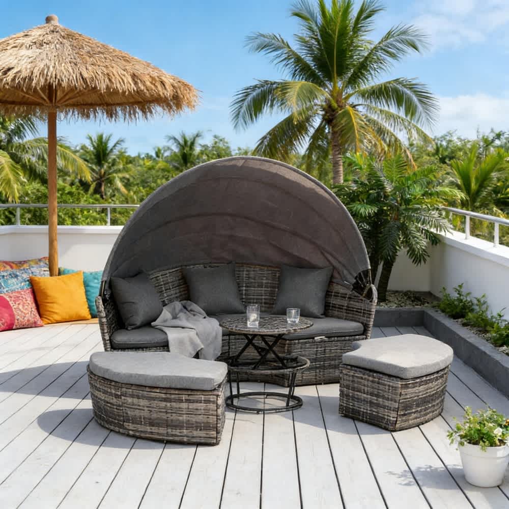 Coolbibila FABIAN-DAYBED-GRAY Patio-Sofas-Daybeds - View #4