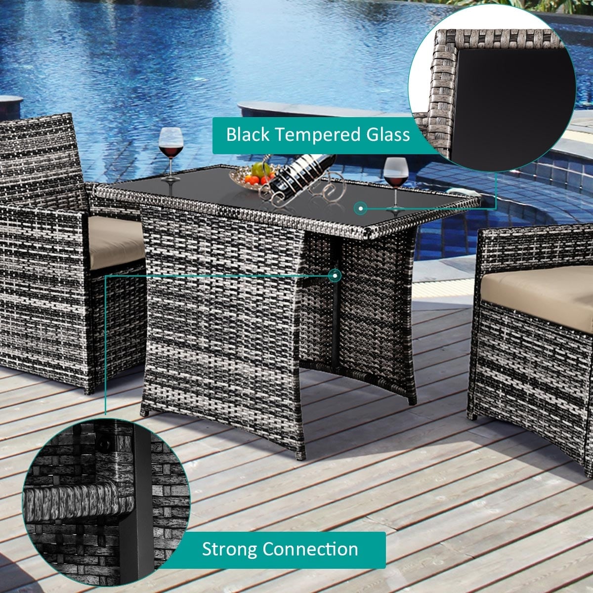 Slickblue D-CO-61446WH Patio-Conversation-Sets - View #4