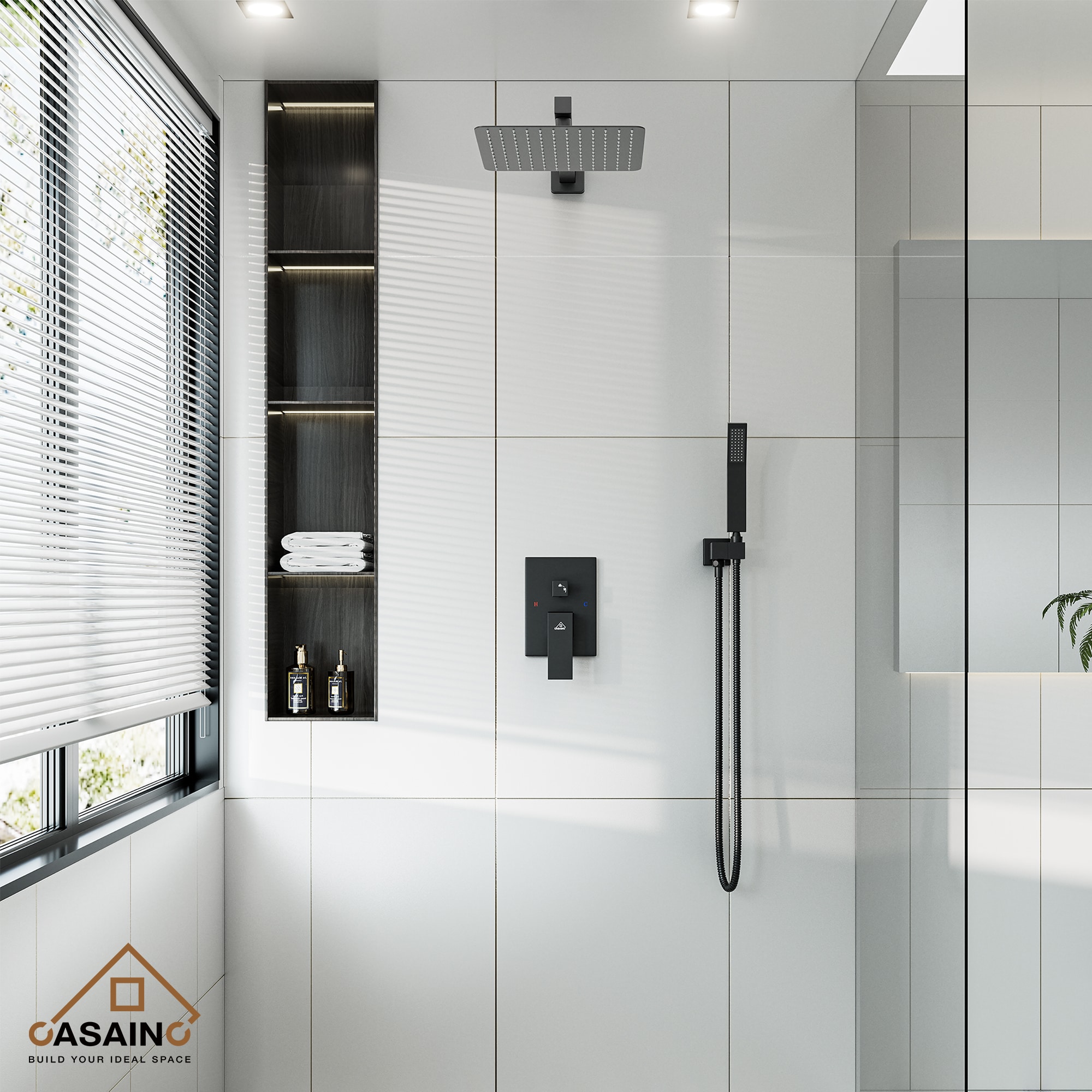 CASAINC WF-W98W02LSJ-12 Showerhead-Bar-Panels - View #2