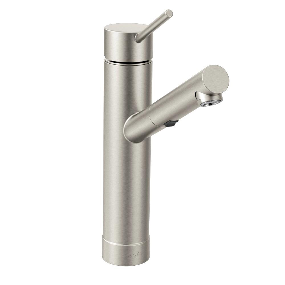 Moen 7626SRS Tilt Spot Resist Stainless Single Handle Pull-out Handle/Lever Kitchen Faucet