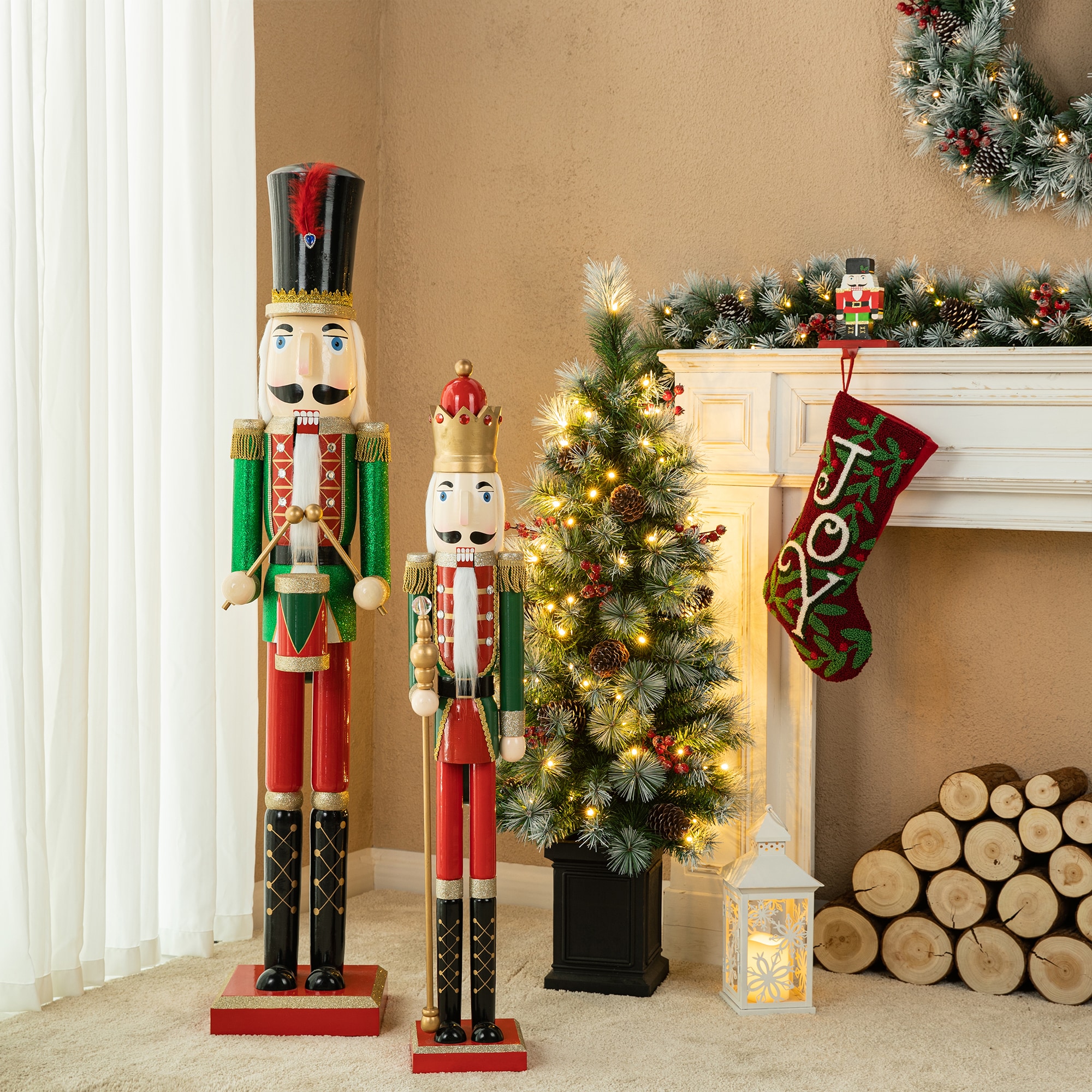 Glitzhome 2036700006 Table-Christmas-Decorations - View #4