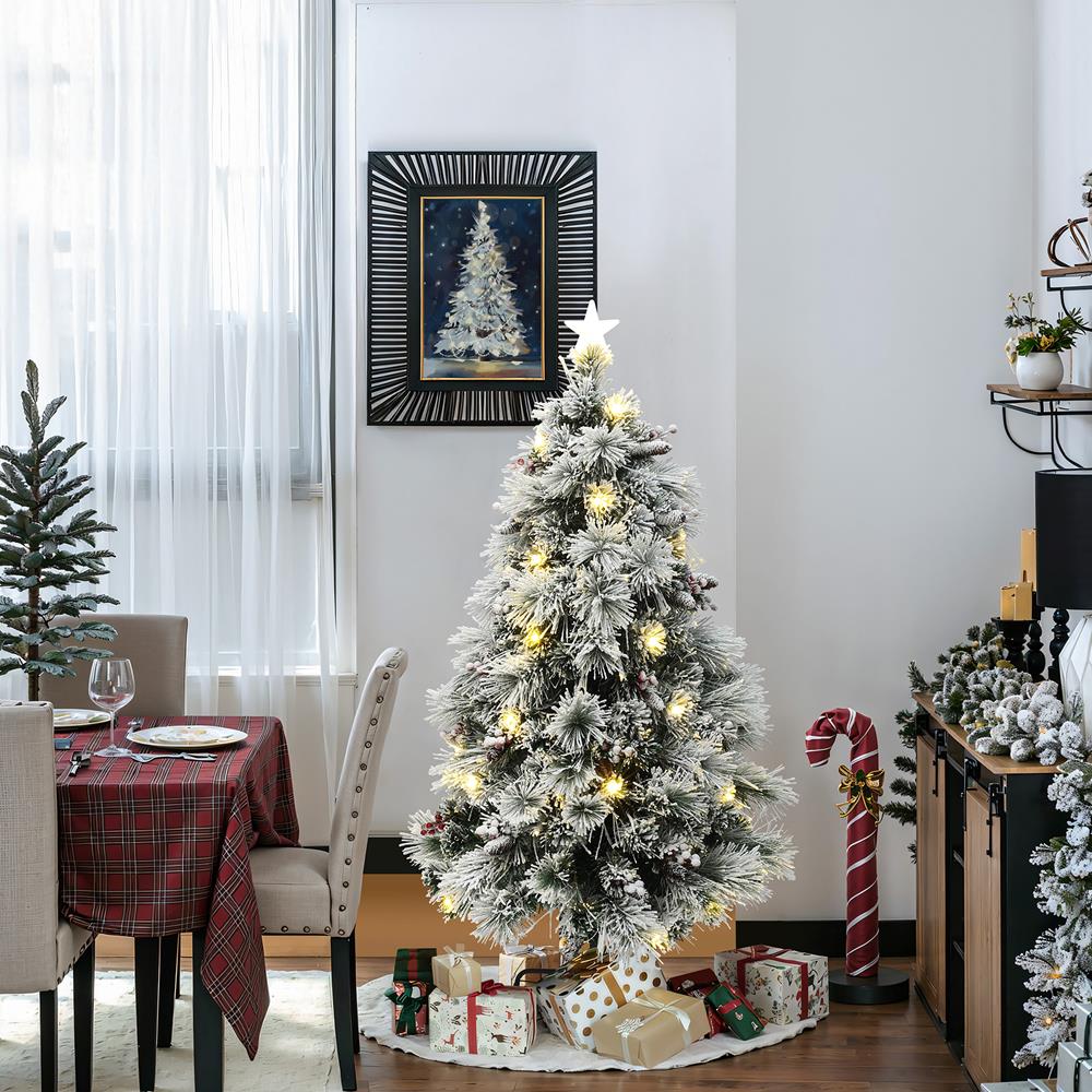 LuxenHome WHAP2542-5FT Artificial-Christmas-Trees - View #7