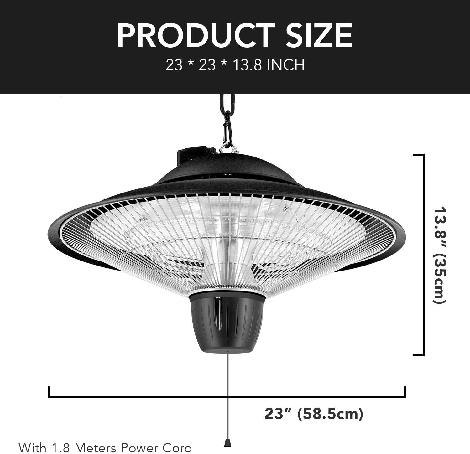 Afoxsos LWMX105 Patio-Heater-Mounts - View #2
