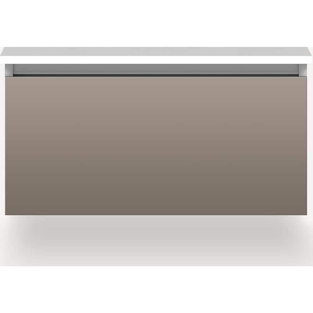 Robern  VM30H2D21FS Cartesian 30 Inch Single Wall Mounted Vanity Cabinet  Less Vanity Top with Full Drawer