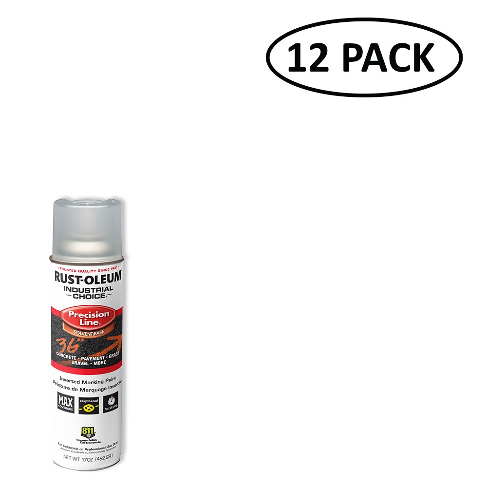 Rust-Oleum Industrial Choice 12 -Pack Clear Oil-based Marking paint ( Spray can )