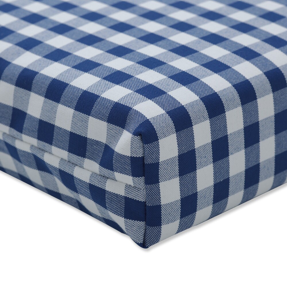 Pillow Perfect 16-in x 18.5-in 2-Piece Blue Seat Pad at Lowes.com