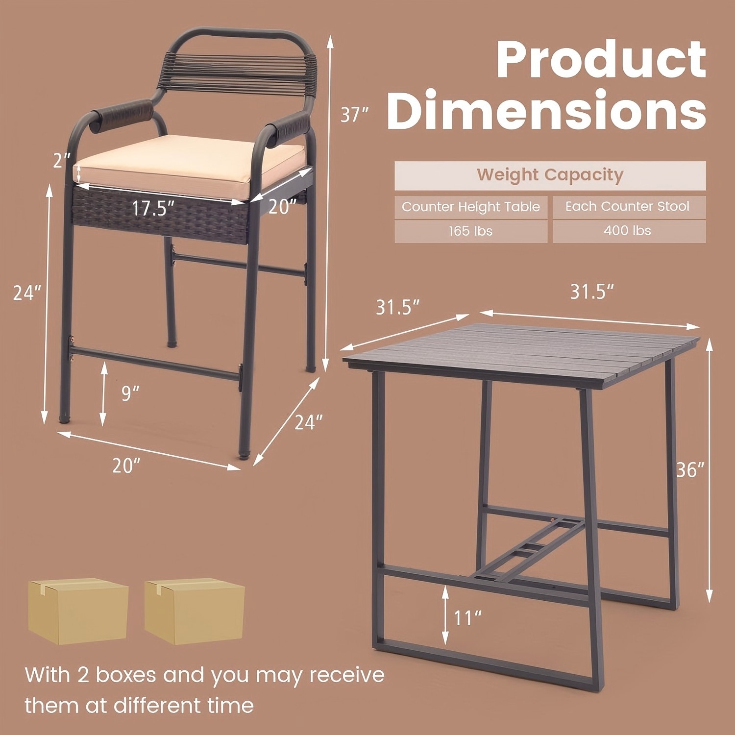 Forclover FBR-719BN Patio-Dining-Sets - View #6