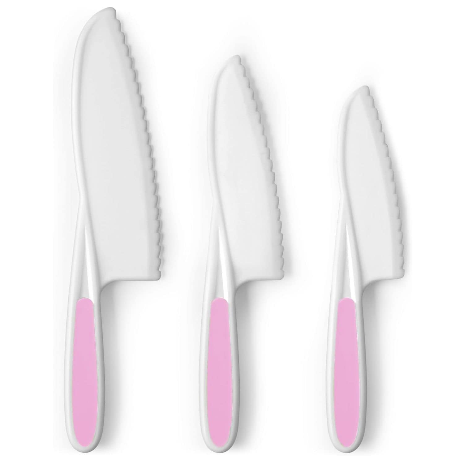 Zulay Kitchen 3 Piece Kids Kitchen Knife Set for Cooking and Baking