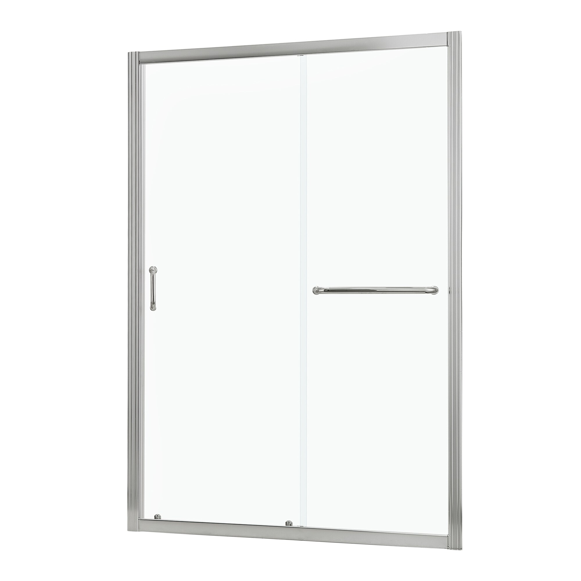 Lordear Bathroom Shower Door Brushed Nickel 46-1/2-in to 48-in x 72-in ...