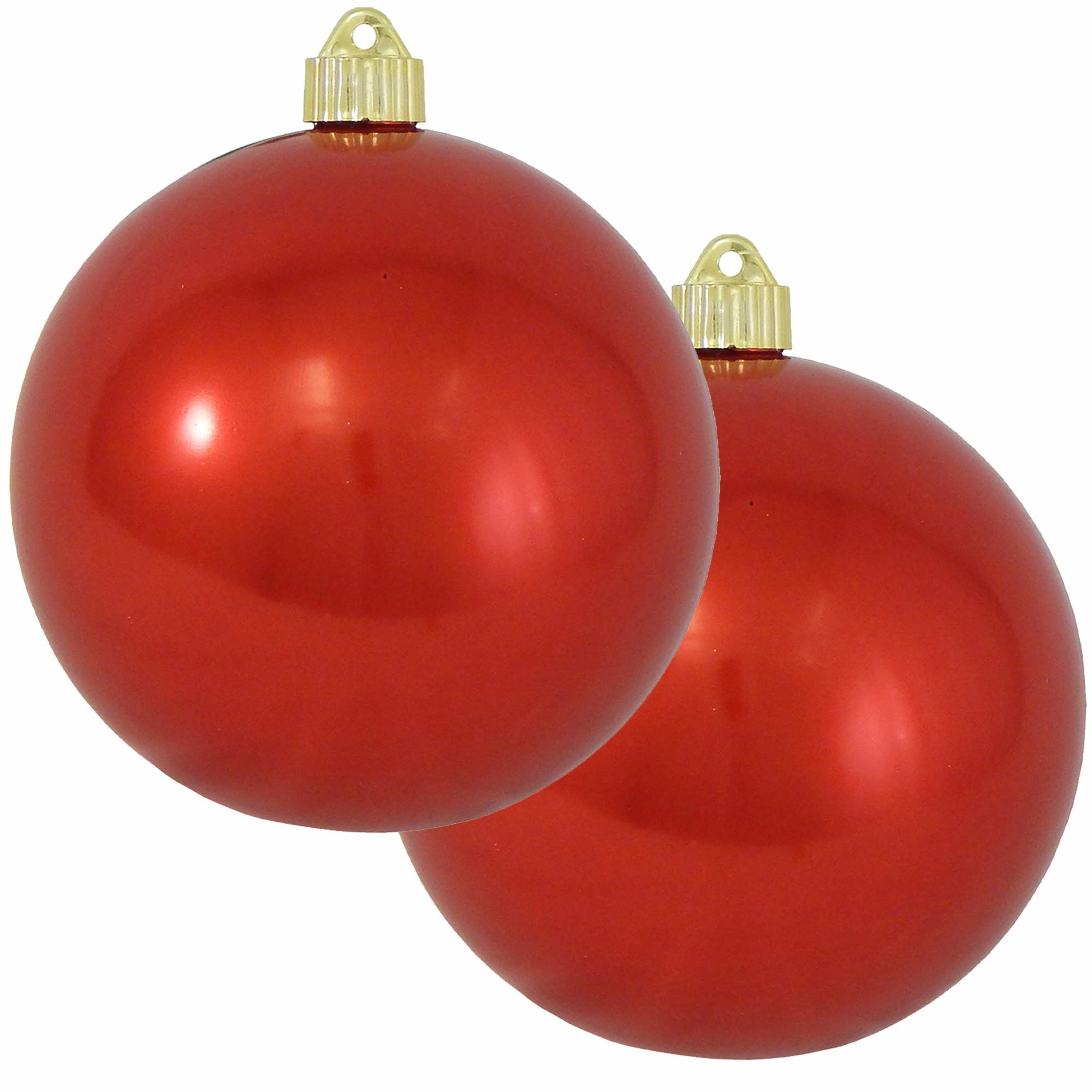 Krebs KBX04748 2 -Pack Red Standard Indoor Ornament set Shatterproof