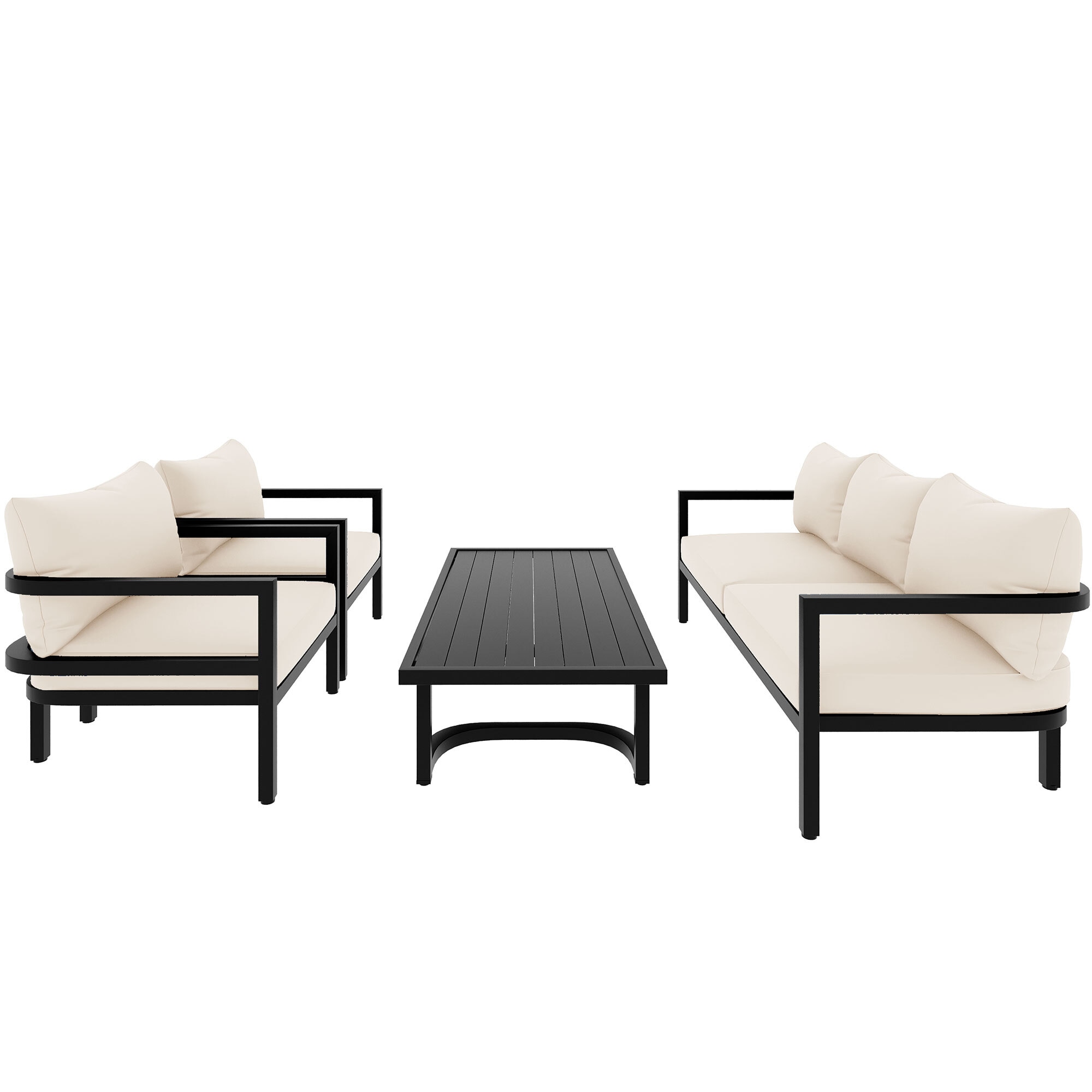 Maocao Hoom BH333AAA 4-Piece Patio Conversation Set with Cushions