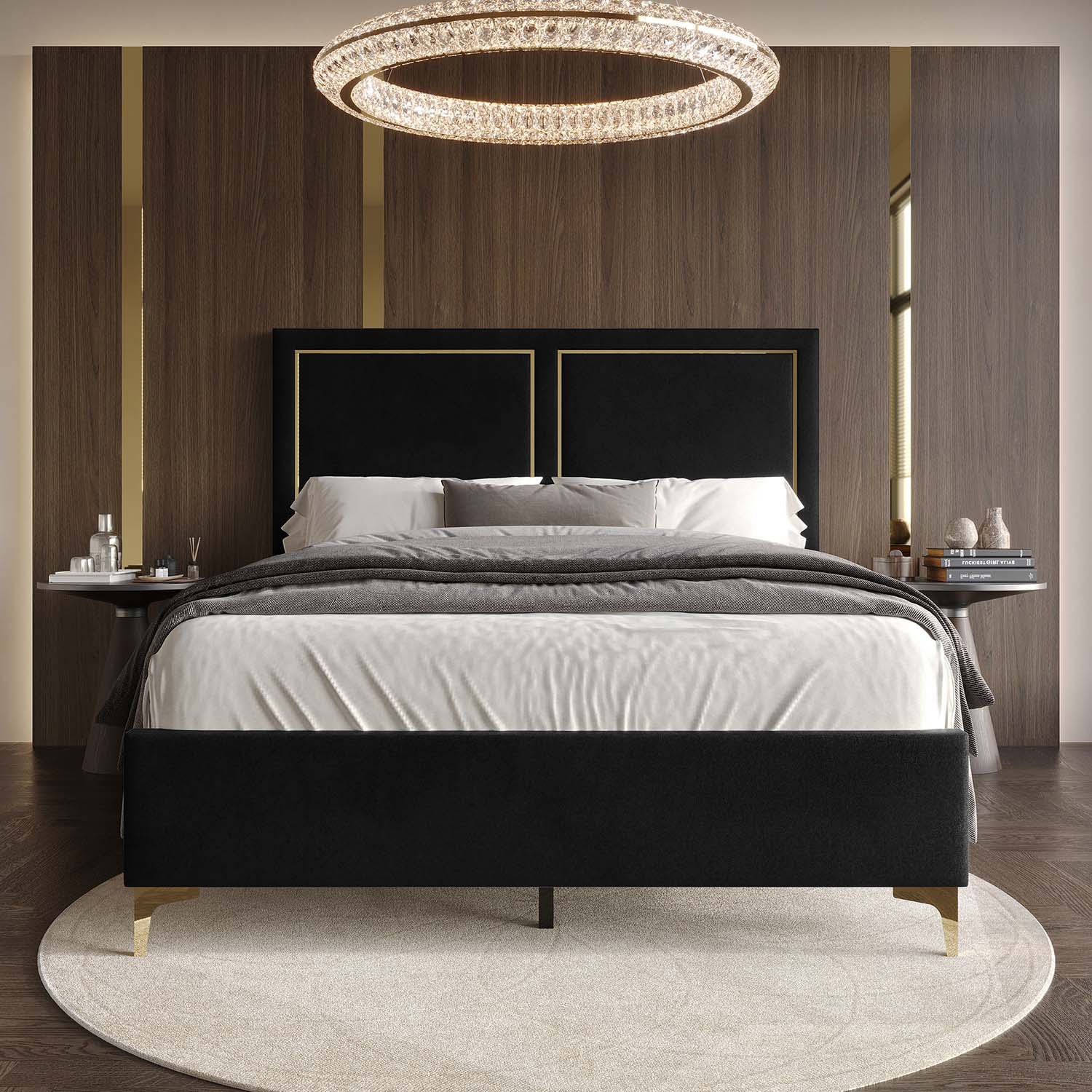 ChaletPosh C8506QUB-BK-VV beds - View #2