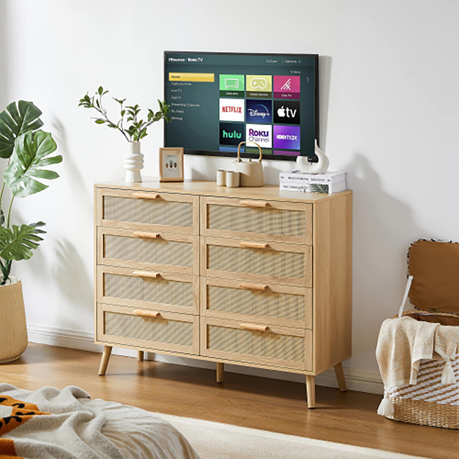 GZMR GZ-MH827146 Contemporary/Modern Natural Sideboard