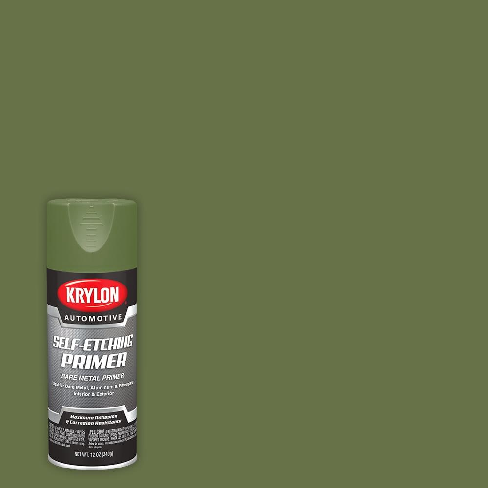 Krylon High Performance Flat Green Spray Paint (NET WT. 12-oz) at