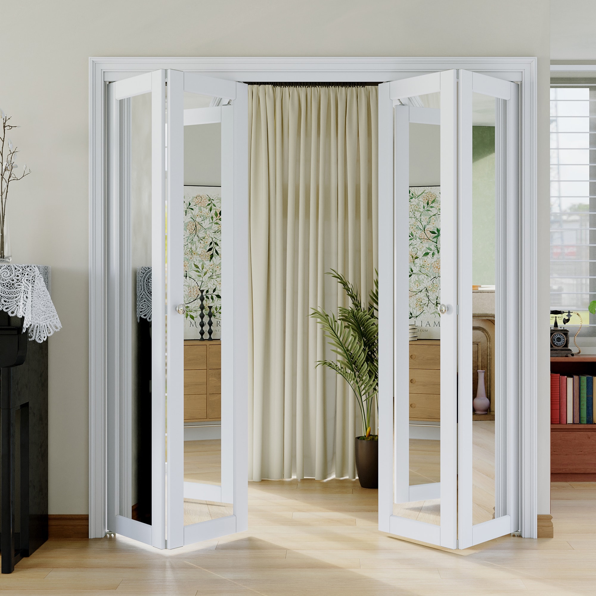 JUJUBON IN-CD-BIWT-BF-M-72 Bifold-Sliding-Closet-Doors - View #3