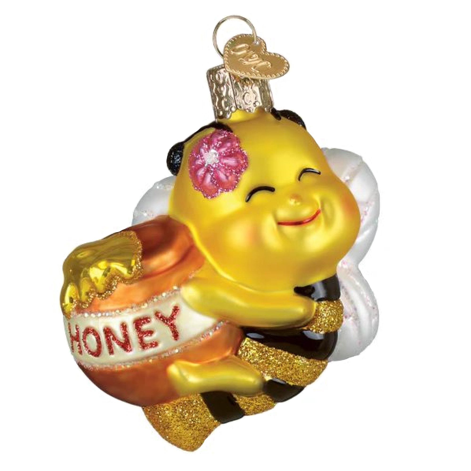 Old World Christmas 729343127198 Blown Glass Ornament for Christmas Tree - Bee Sweet