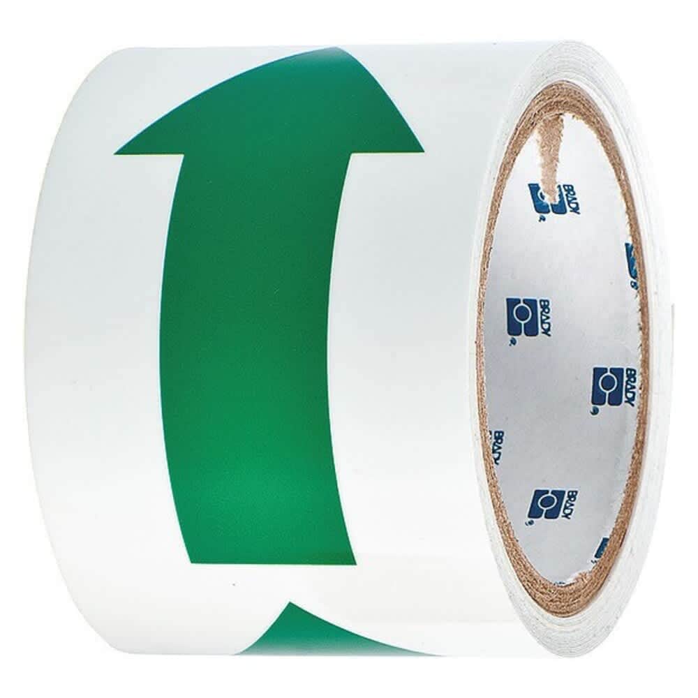 Brady Floor Marking Tape Polyester No Legend Green 3 in W. 8 mil Thickness
