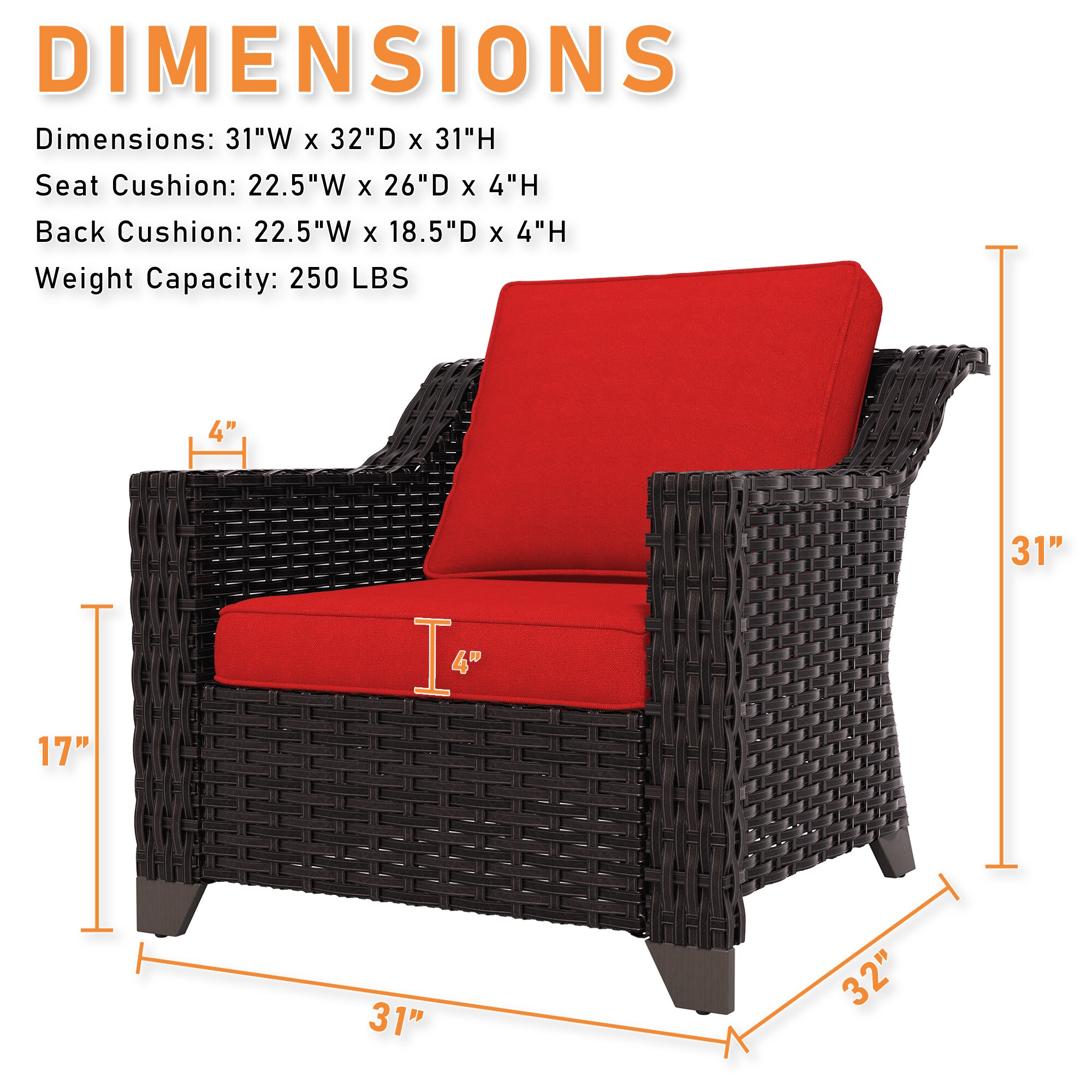 Gardenbee HGL-MA01D-D3 Patio-Chairs - View #3