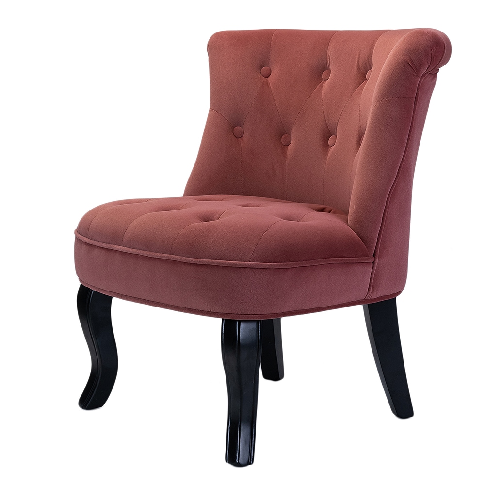 14 Karat Home MA3288-3-ROSEWOOD Casual ROSEWOOD Velvet Accent Chair