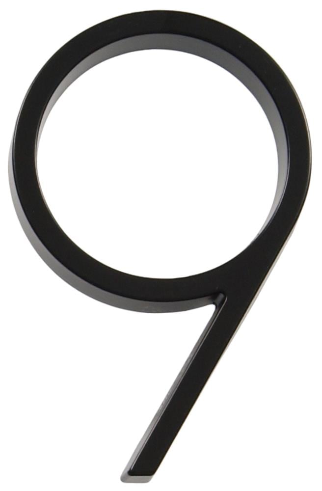 Hillman 843199 Distinctions 5-in Black Number 9