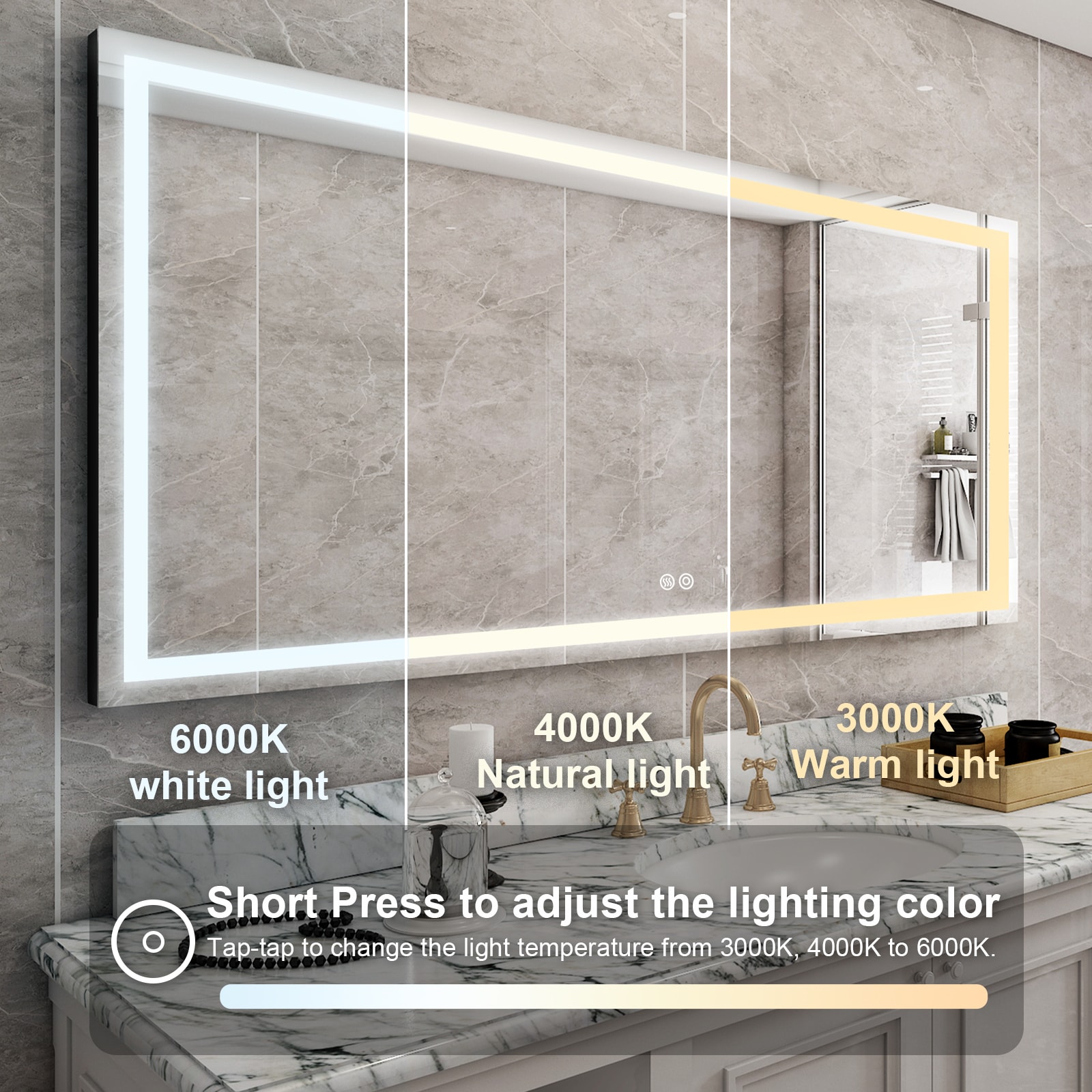 Forclover WBSG-127899 Framed-Bath-Mirrors - View #4