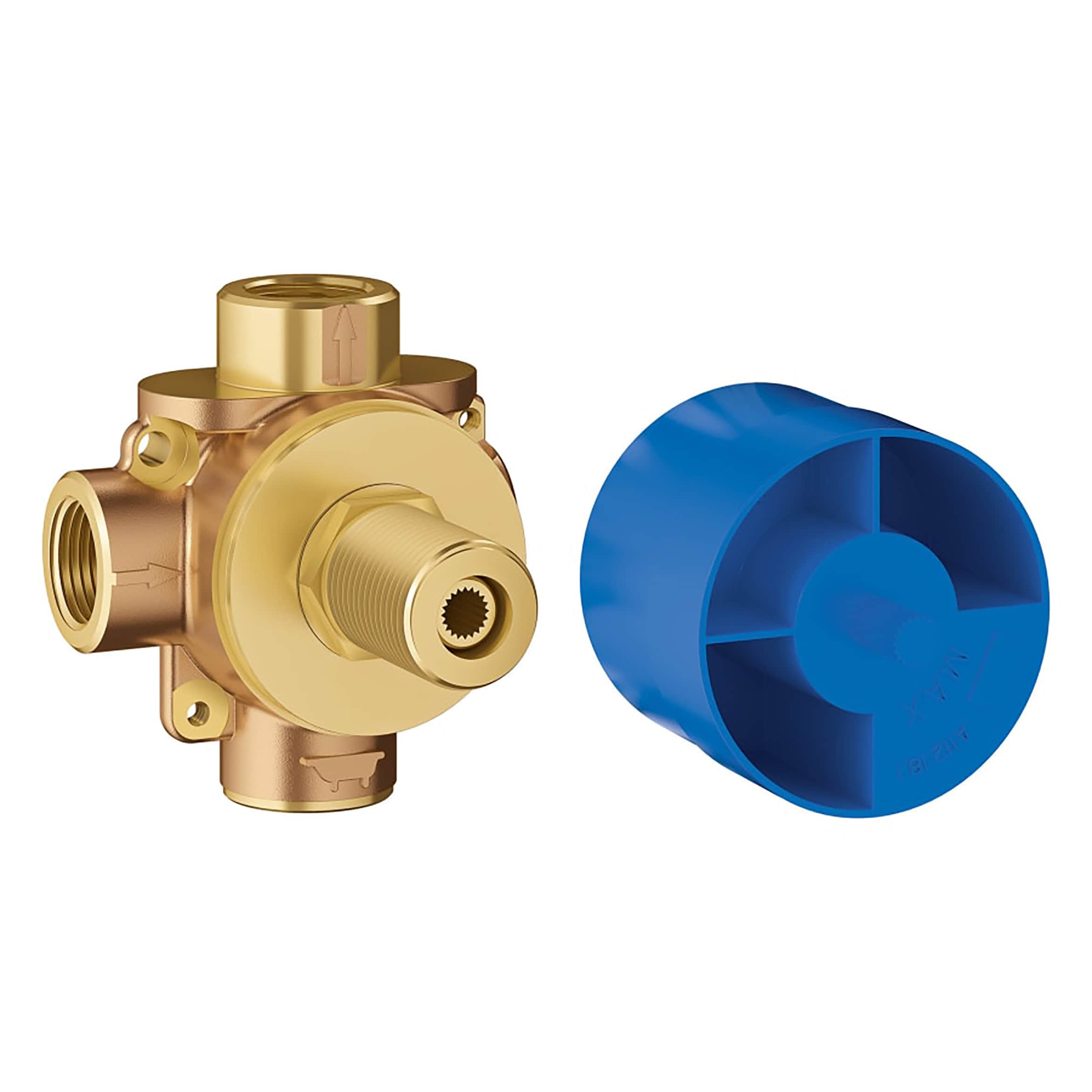 GROHE 29901000 FNPT x 1/2-in OD MNPT Brass Diverter valve