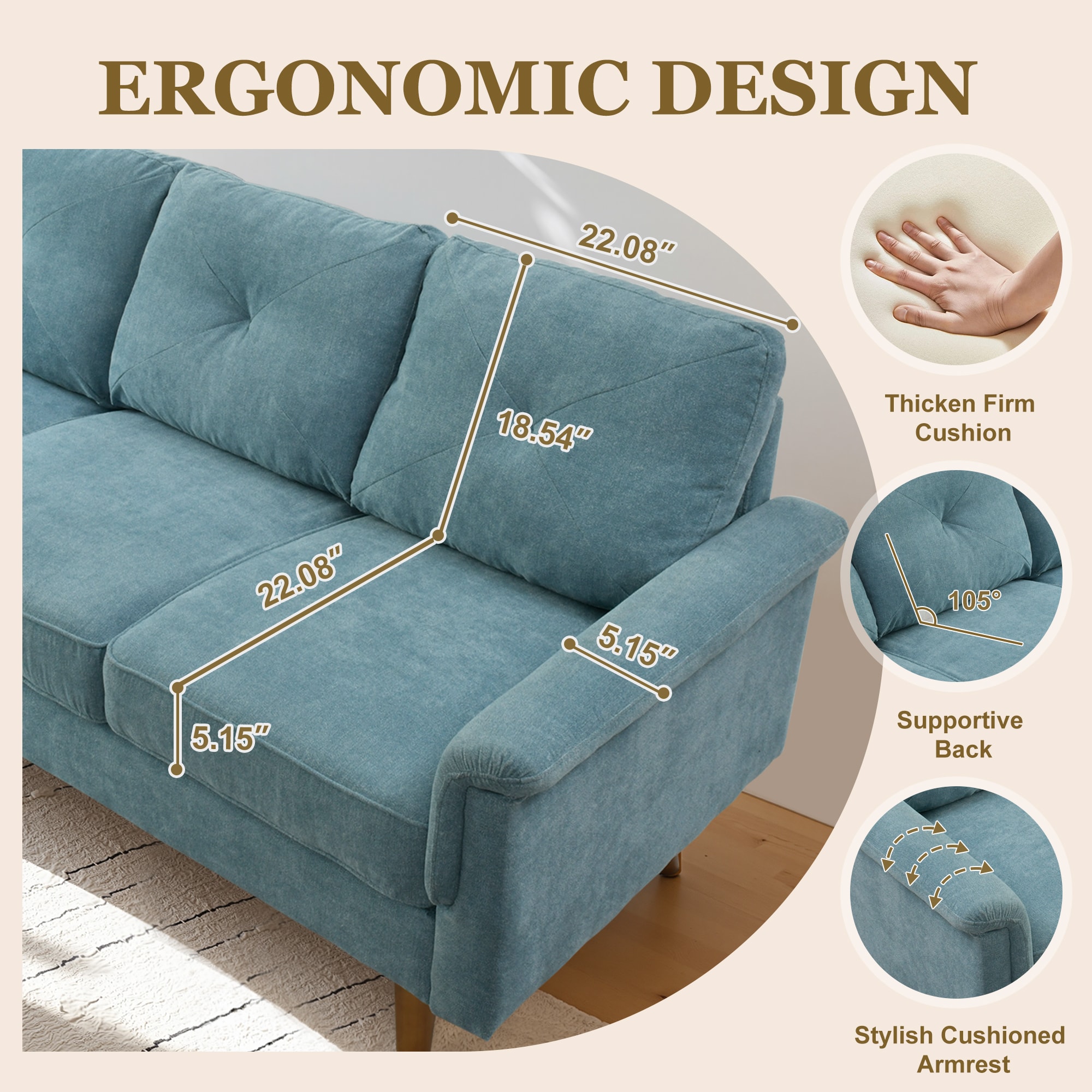 ALTRIGUS 6L-NOP400-AL Sofas-Loveseats - View #4