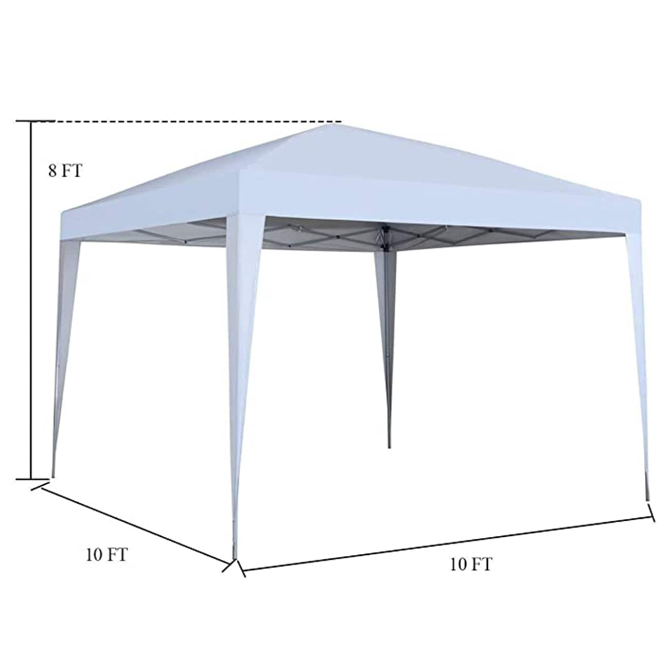 GDY 10-ft x 10-ft Square White Pop-up Canopy GDOB-GZ032WH at Lowes.com