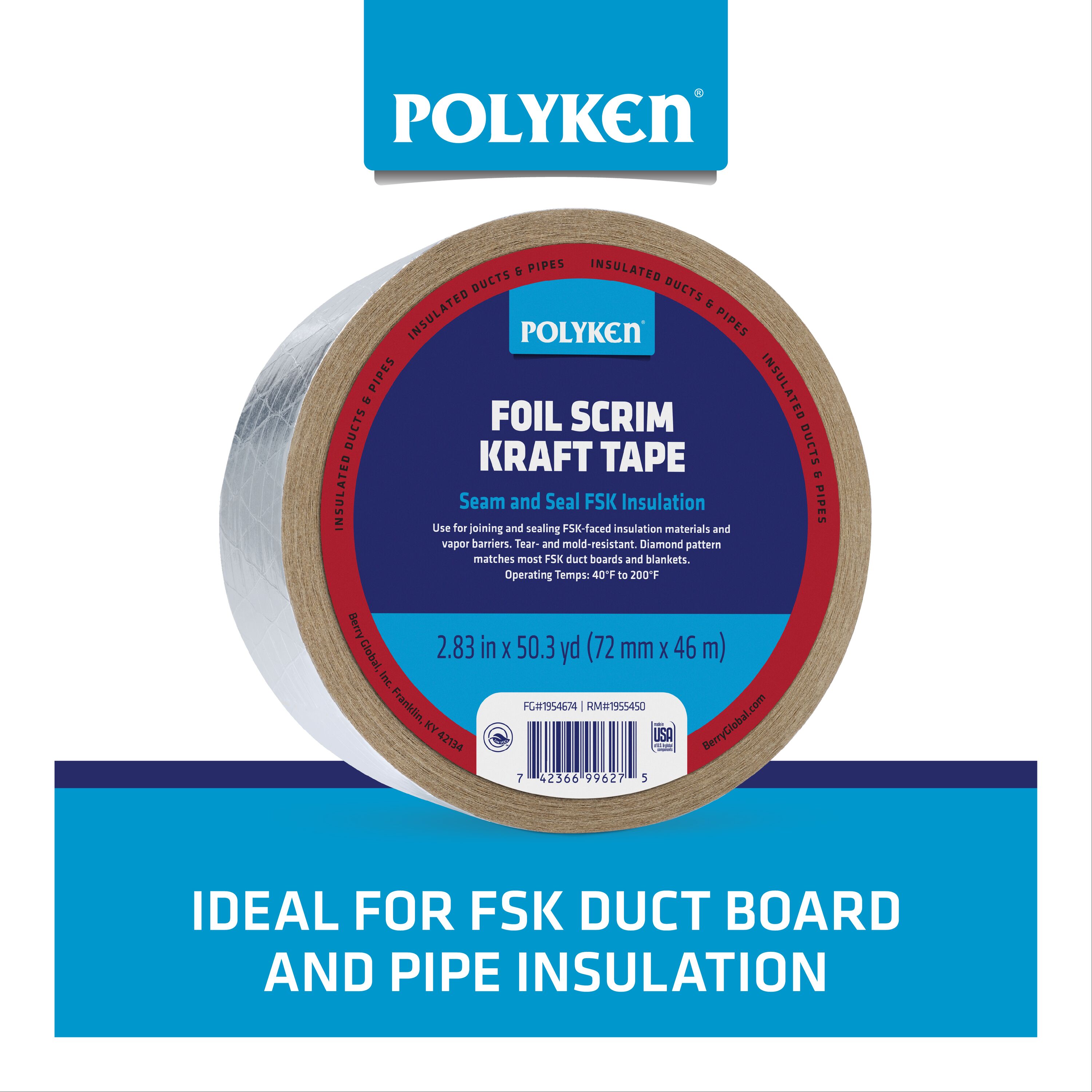 POLYKEN 1954674 Hvac-Tape - View #2