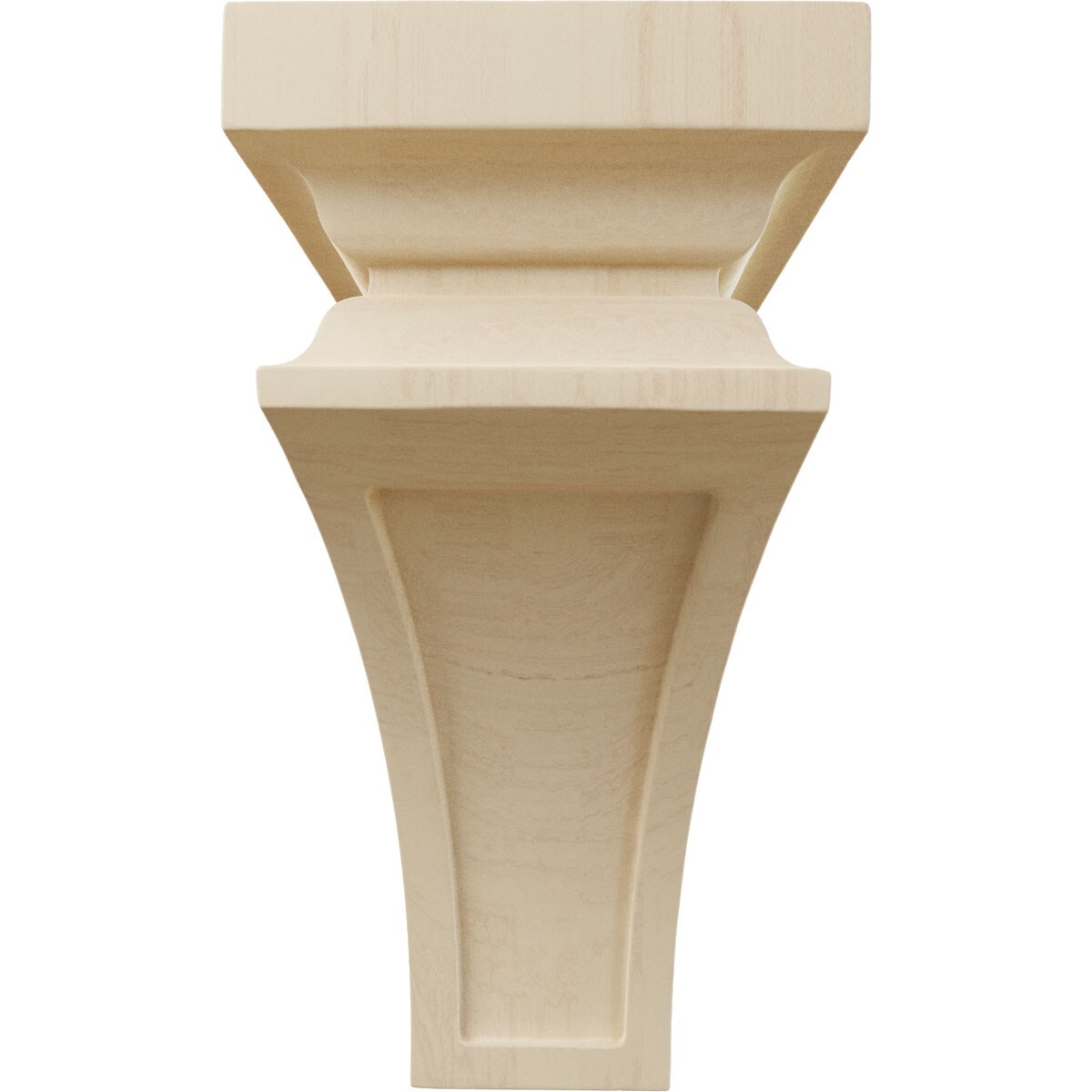 Medium Rubberwood Corbel in Natural Finish, 10" Height