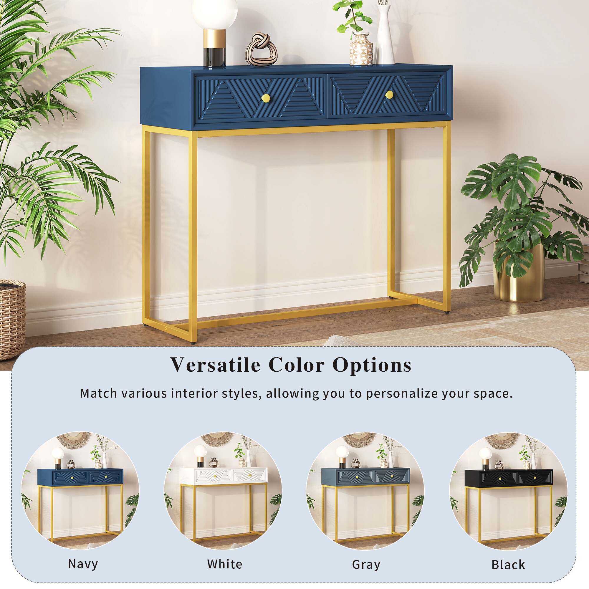 SINOFURN SYA330150BL Console-Sofa-Tables - View #4