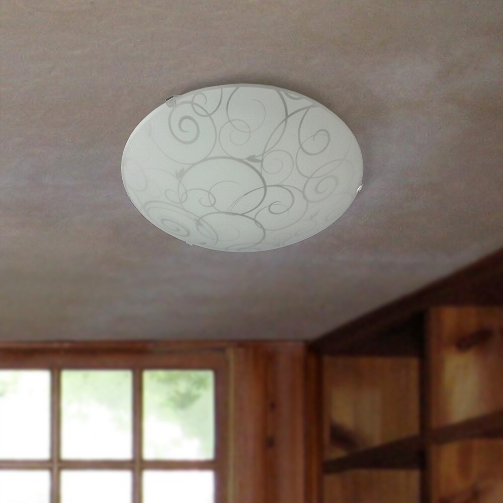 Simple Designs FM3000-WHT flushmounts - View #3