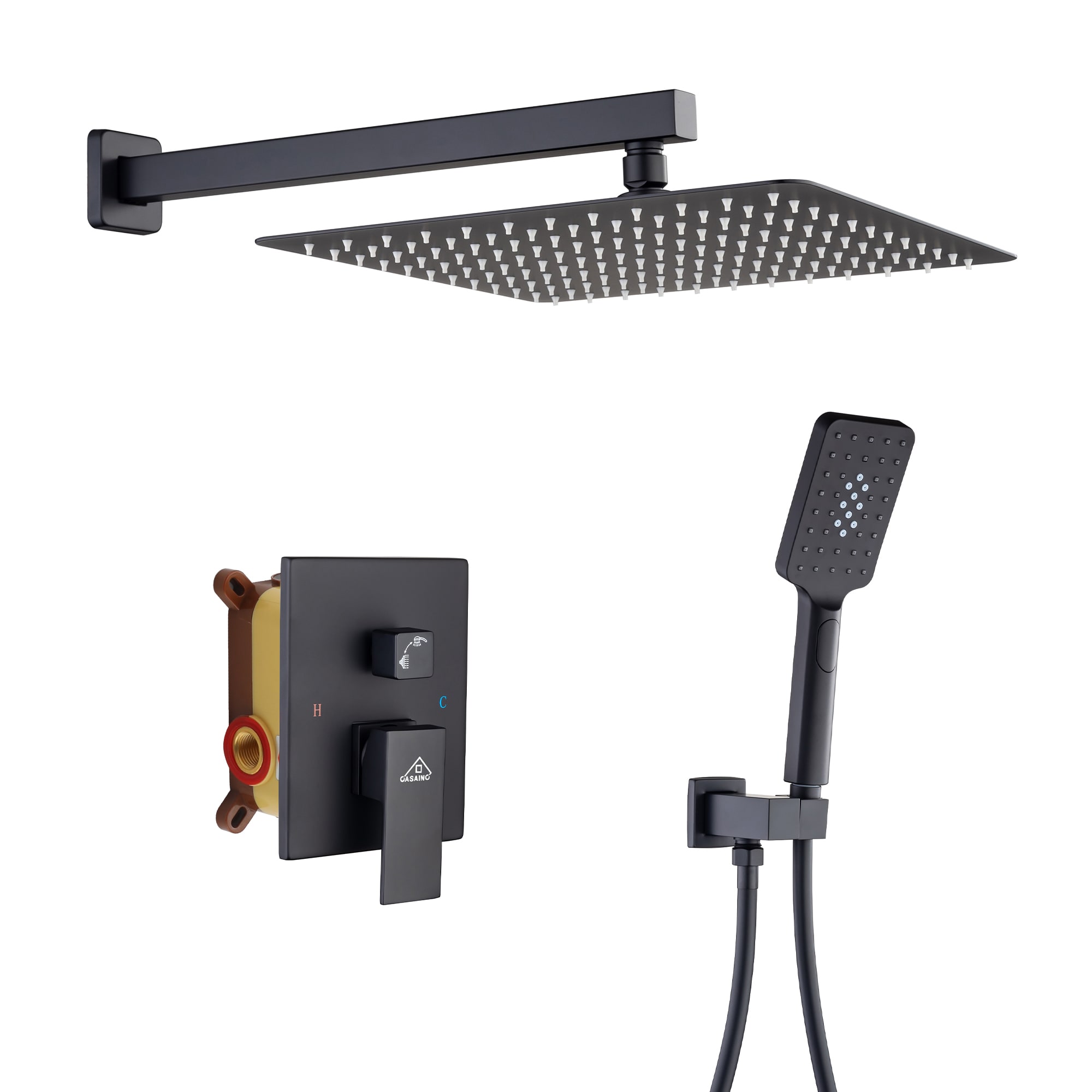 CASAINC CS12-10MB Showerhead-Bar-Panels - View #12