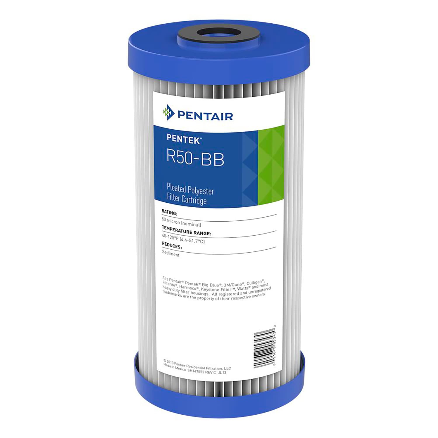 Pentair 155053-43 Pentek Sediment and particulate Whole house Replacement Filter