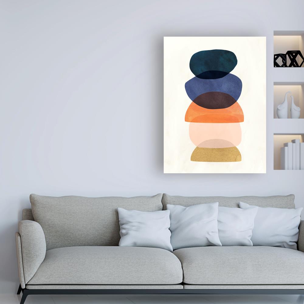 Trademark Fine Art WAG15322-C2432GG Victoria Borges "Mod Pods I" 24x32 Canvas Art Victoria Borges Multicolor 32-Inches H x 24-Inches W Abstract Canvas Print