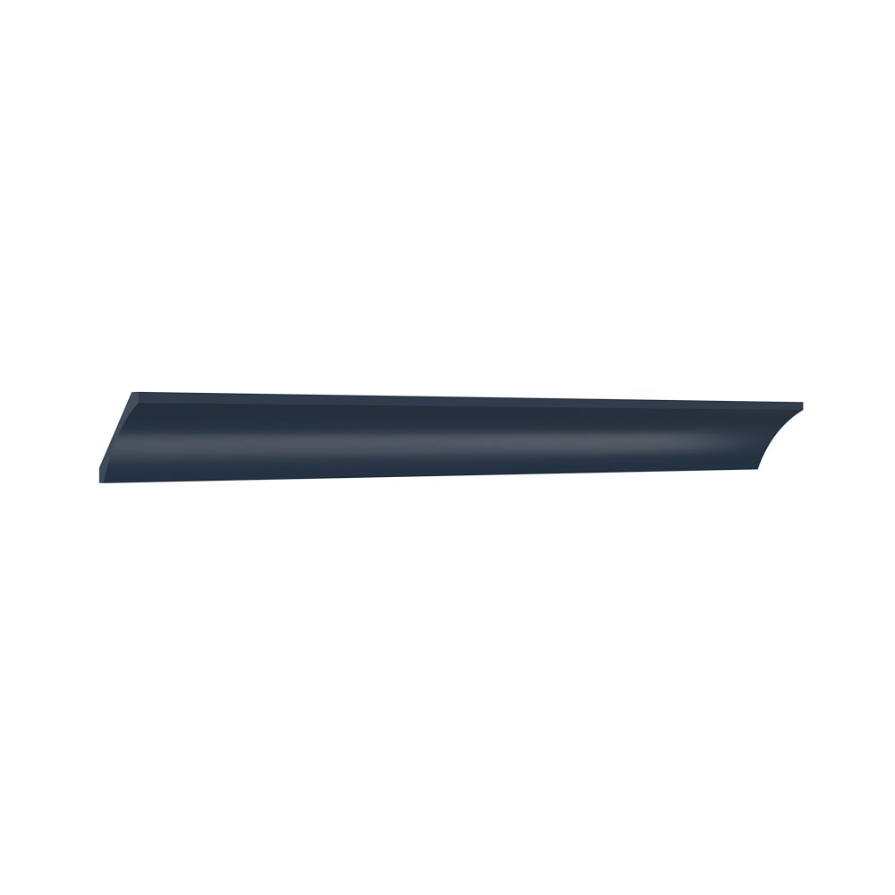 allen + roth 58619NV Port Cabinet Crown Moulding 94-in W x 3.6875-in H x 3.6875-in D Navy Painted (Cove Crown Molding)
