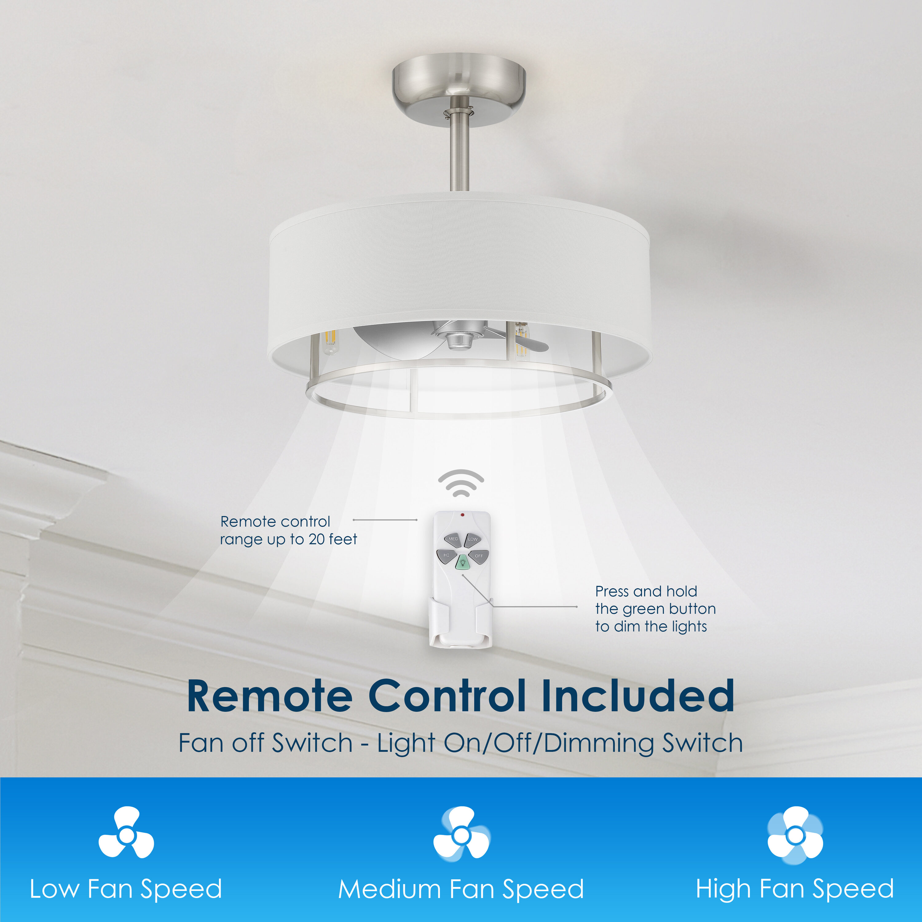 Arranmore Lighting & Fans AR-2016BN Ceiling-Fans - View #3