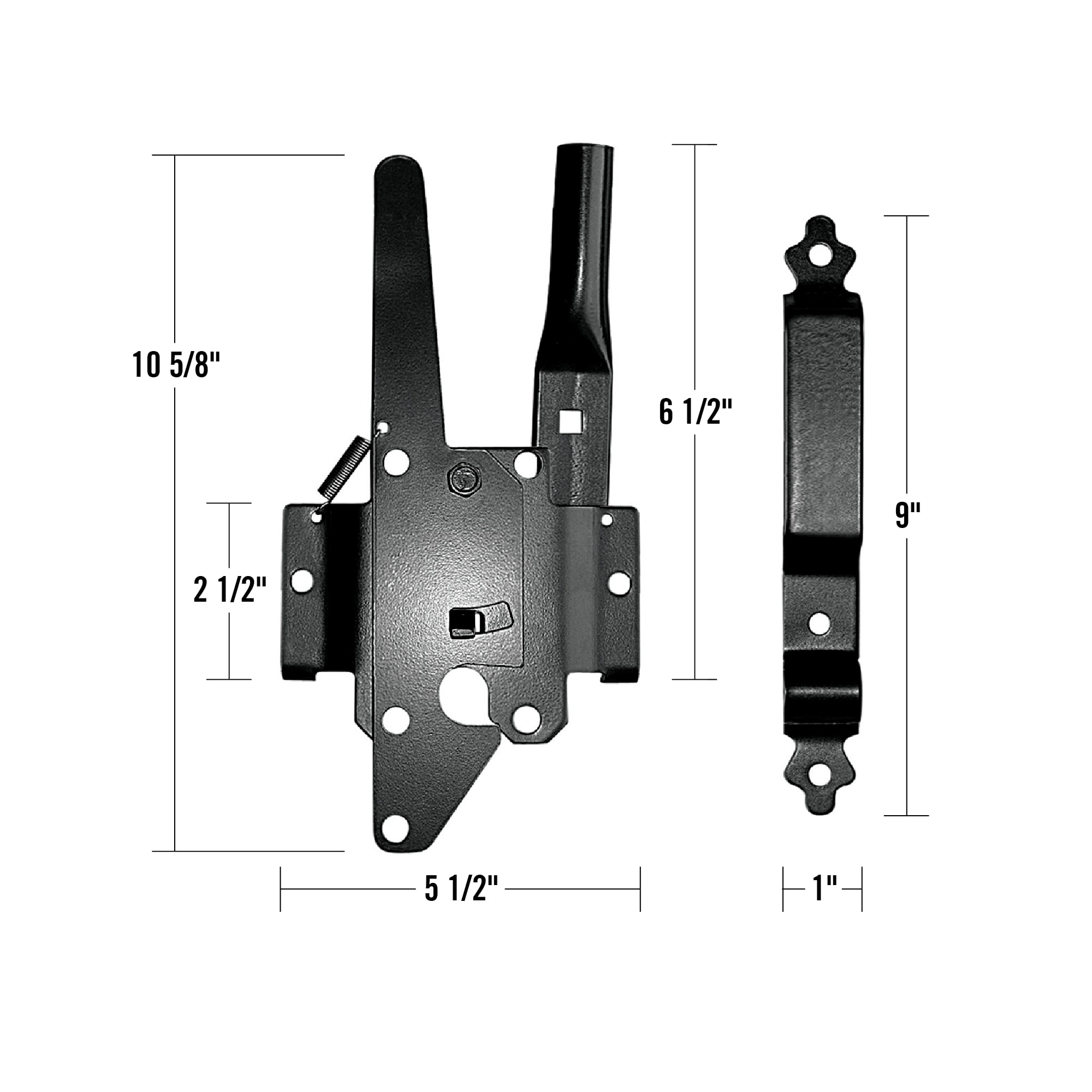 Nuvo Iron DTPLUH-B-MP24 Gate-Hardware - View #6
