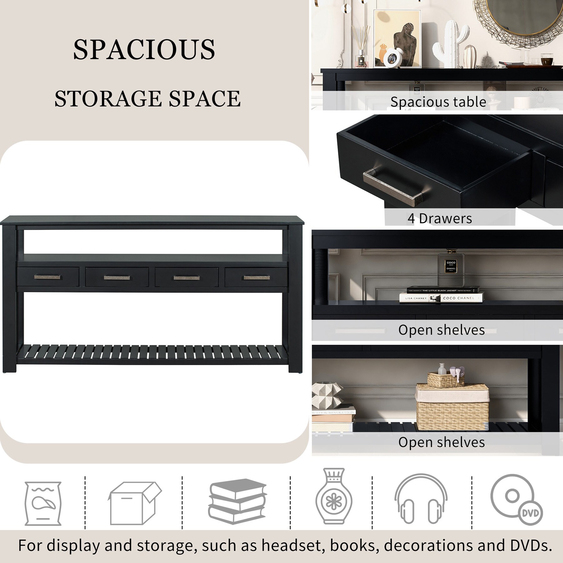 ModernLuxe L-WF298909AAB Console-Sofa-Tables - View #6