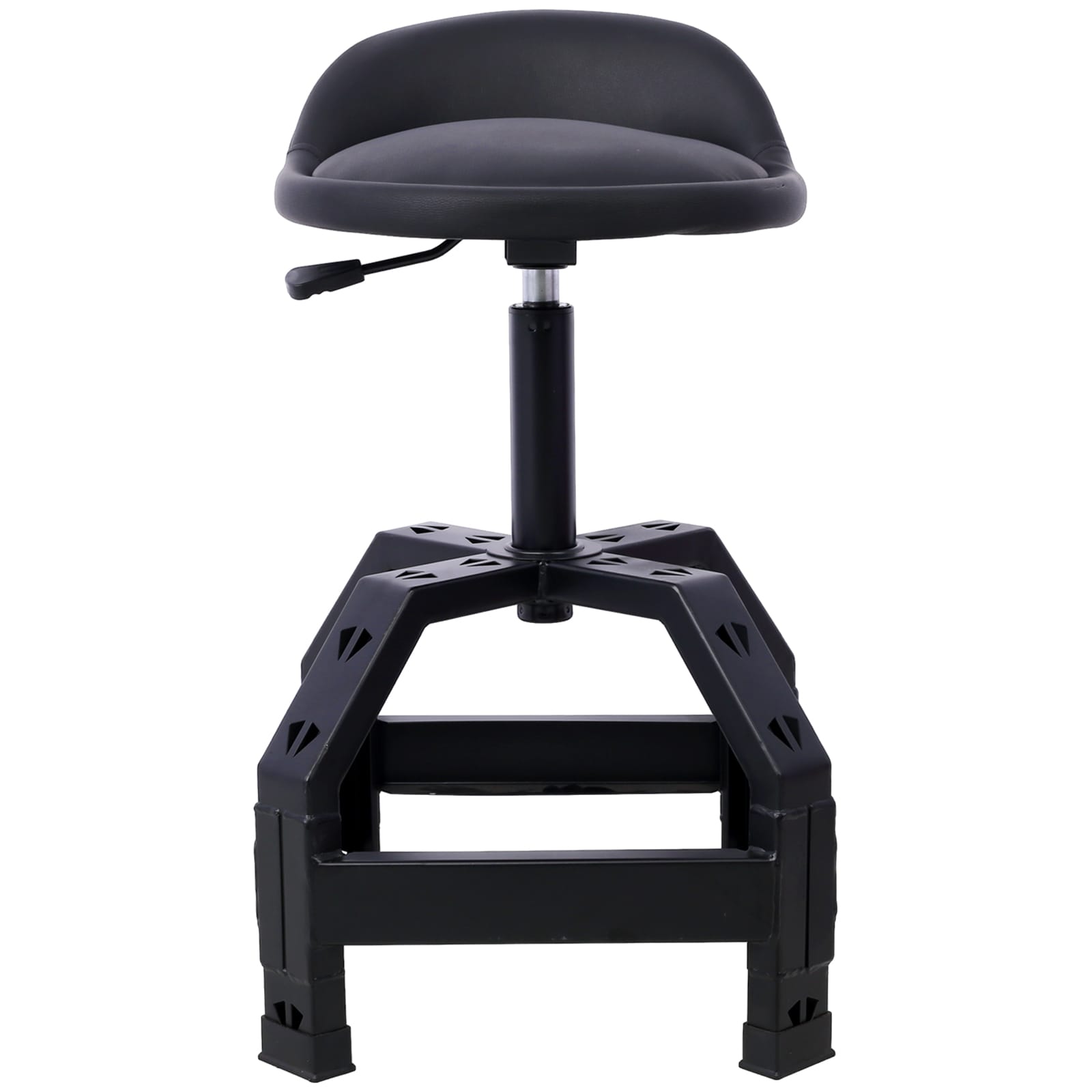 Tatayosi XH590157 Pneumatic 360 Degree Swivel Stool Mechanics Rolling Creeper Seat Heavy Duty Mechanics Stoolblack
