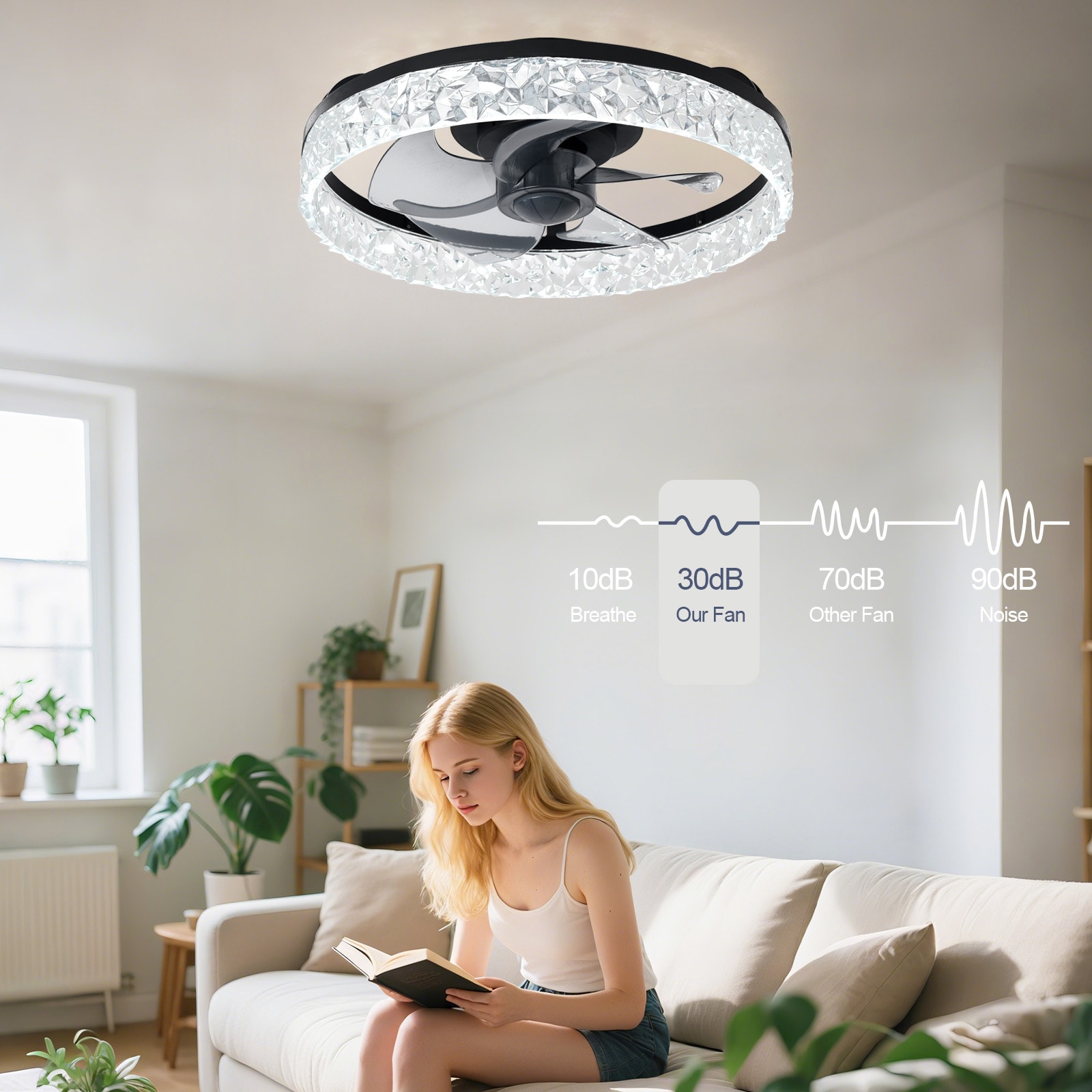 Depuley WS-FPZ196-16C-BK-LW Ceiling-Fans - View #7