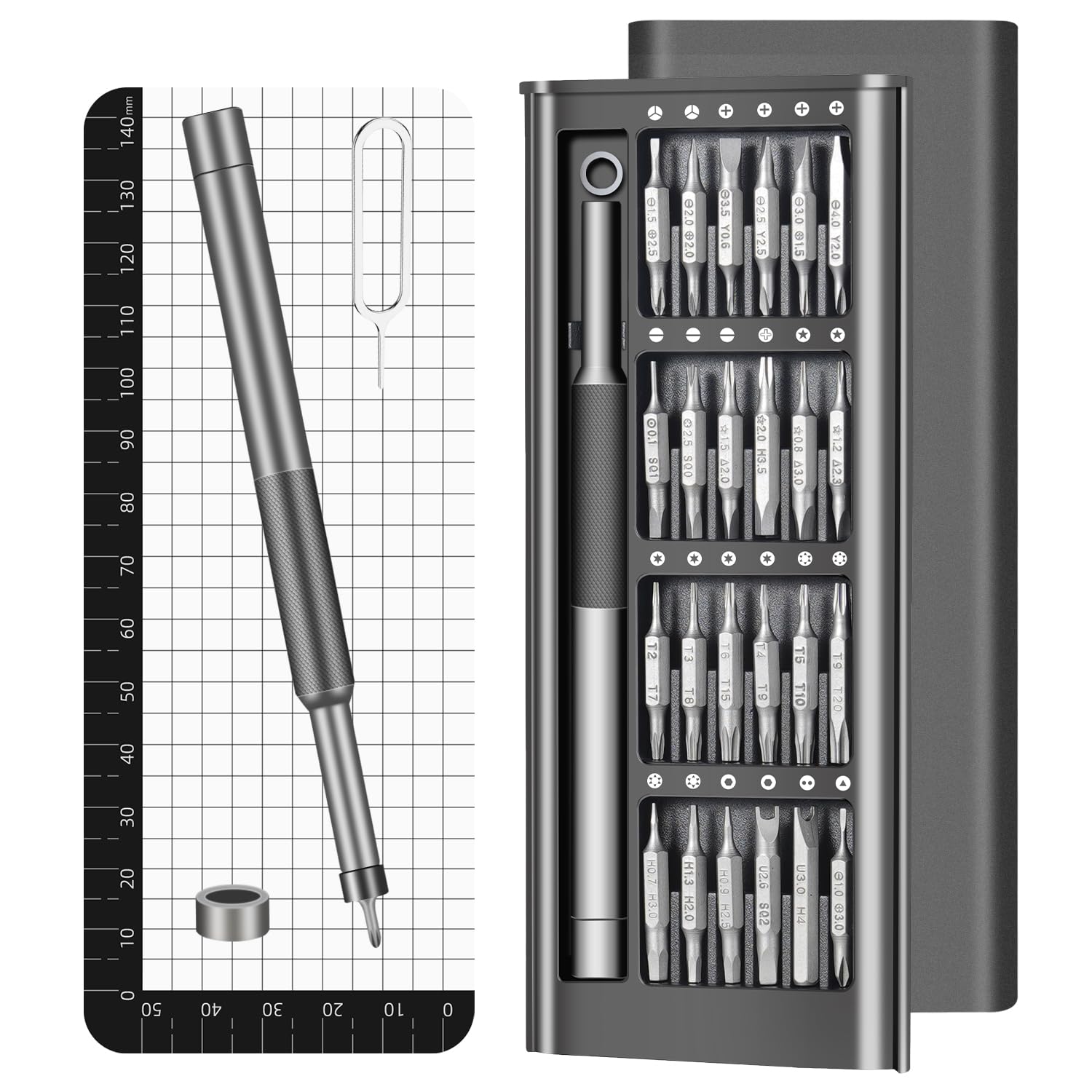 KHKFY 52 in 1 Precision Screwdriver Set Magnetic Mini Repair Tool Kit for Smartphone Laptop Watch Camera and Electronics #LKH0811B425