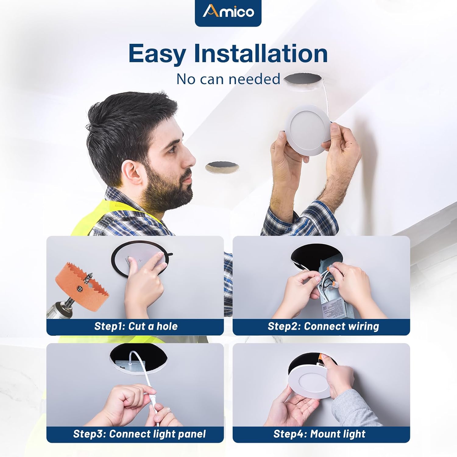 Amico 4IN-5CCT-12P Led-Retrofit-Downlight - View #4