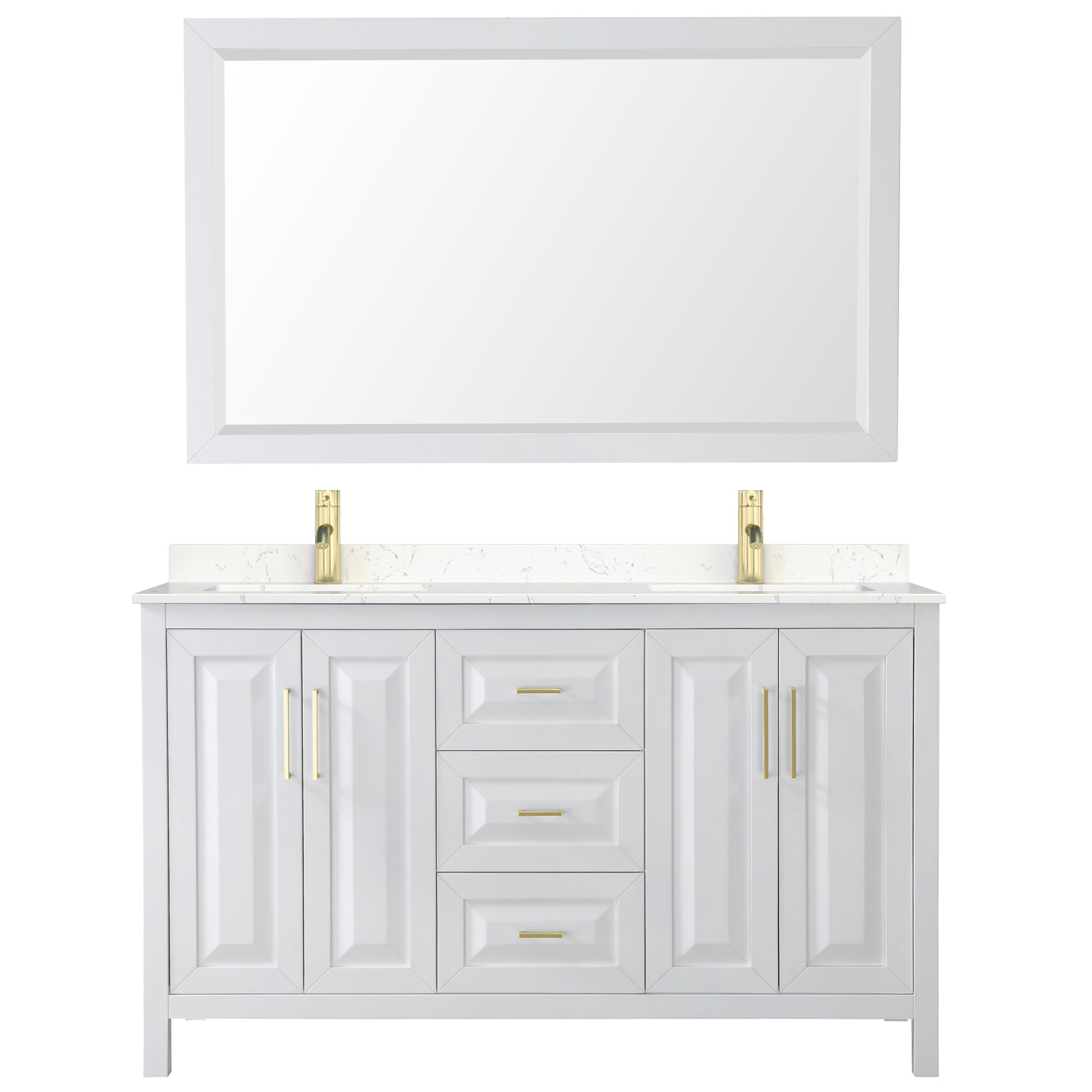 Wyndham Collection WCV252560DWGC2UNSM58 Bath-Vanity-Combo - View #3