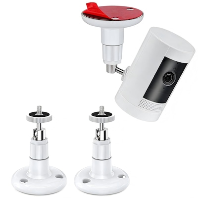 AKSCYZM 2 pack adjustable security wall mount universal camera bracket ceiling mount kit with VHB adhesive or screw for indoor outdoor use