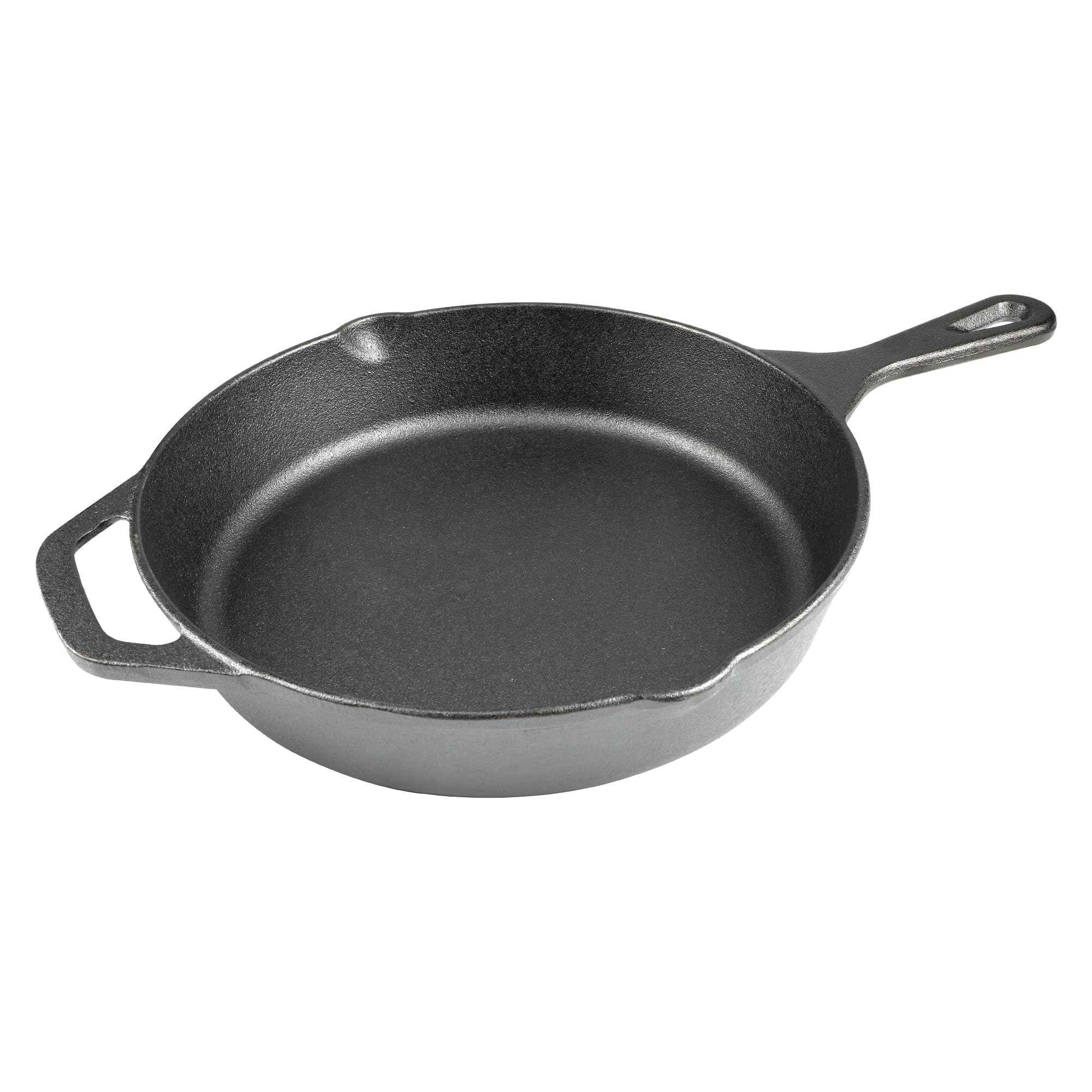 DHMHD 10 Inch Cast Iron Skillet Pre Seasoned Frying Pan for Oven Stovetop Grill and Campfire Durable Non Toxic Even Heating Cookware Black #LDH0818X429